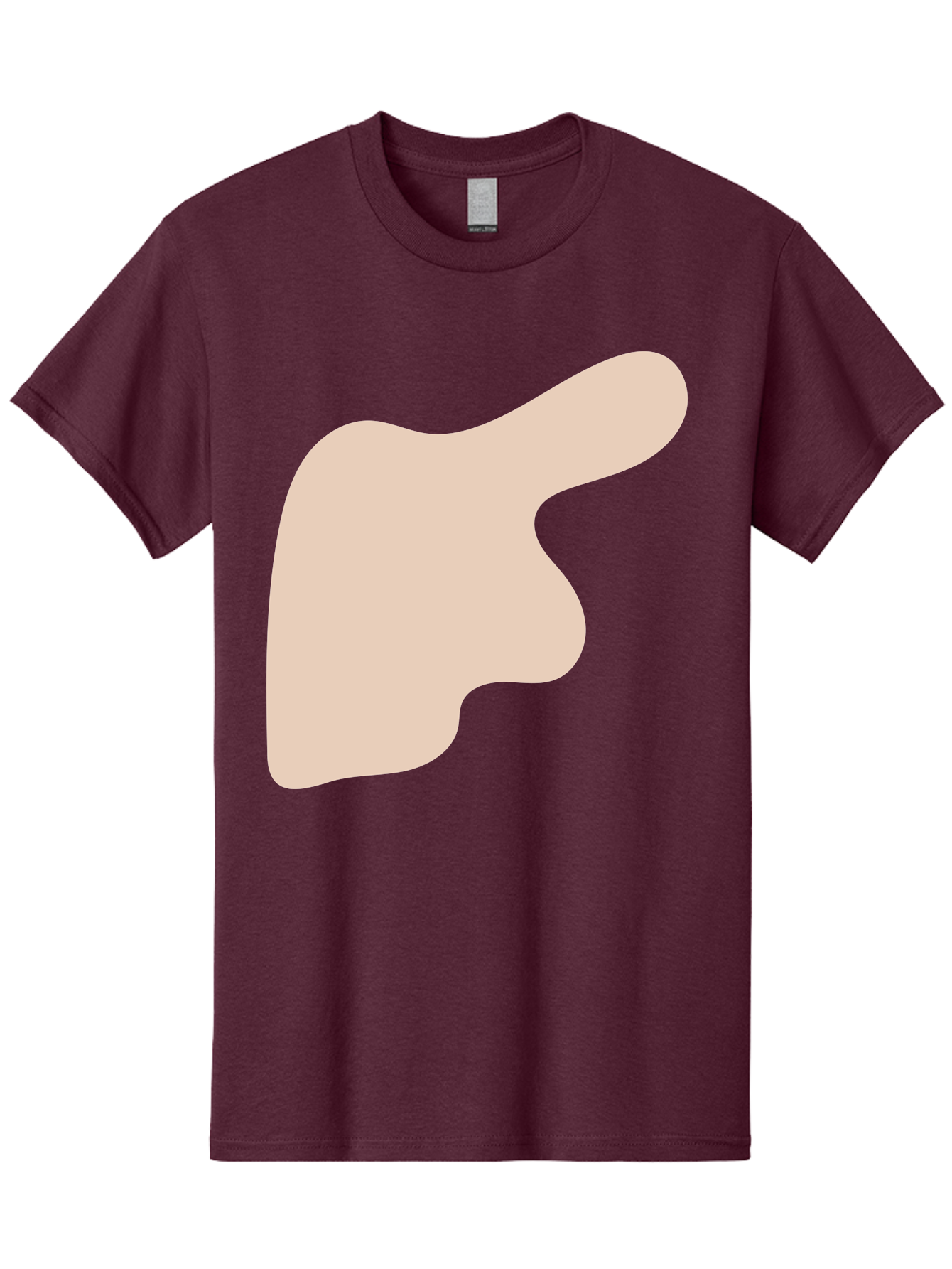 Thumbs-Up Men'S Graphic Tee, 100% Cotton, Comfortable Casual Summer Wear, Machine Washable, Thumbs Up Gesture, Approval Symbol, Positive Feedback, Like Button, Hand Gesture, Social Media Icon, Beige Shape Aae060