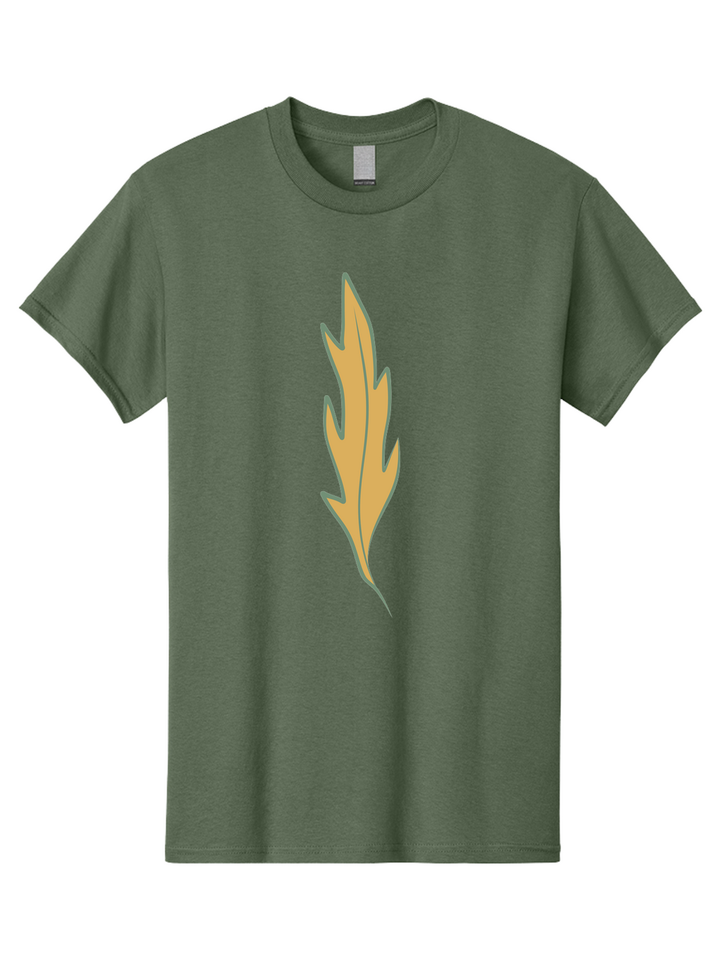 Yellow-Leaf-1 Men'S Graphic Tee, 100% Cotton, Comfortable Casual Summer Wear, Machine Washable, Autumn Leaf, Fall Foliage, Yellow Leaf, Oak Tree, Natural Design, Leaf Illustration, Seasonal Symbol, Botanical Icon, Vibrant Color Aae085