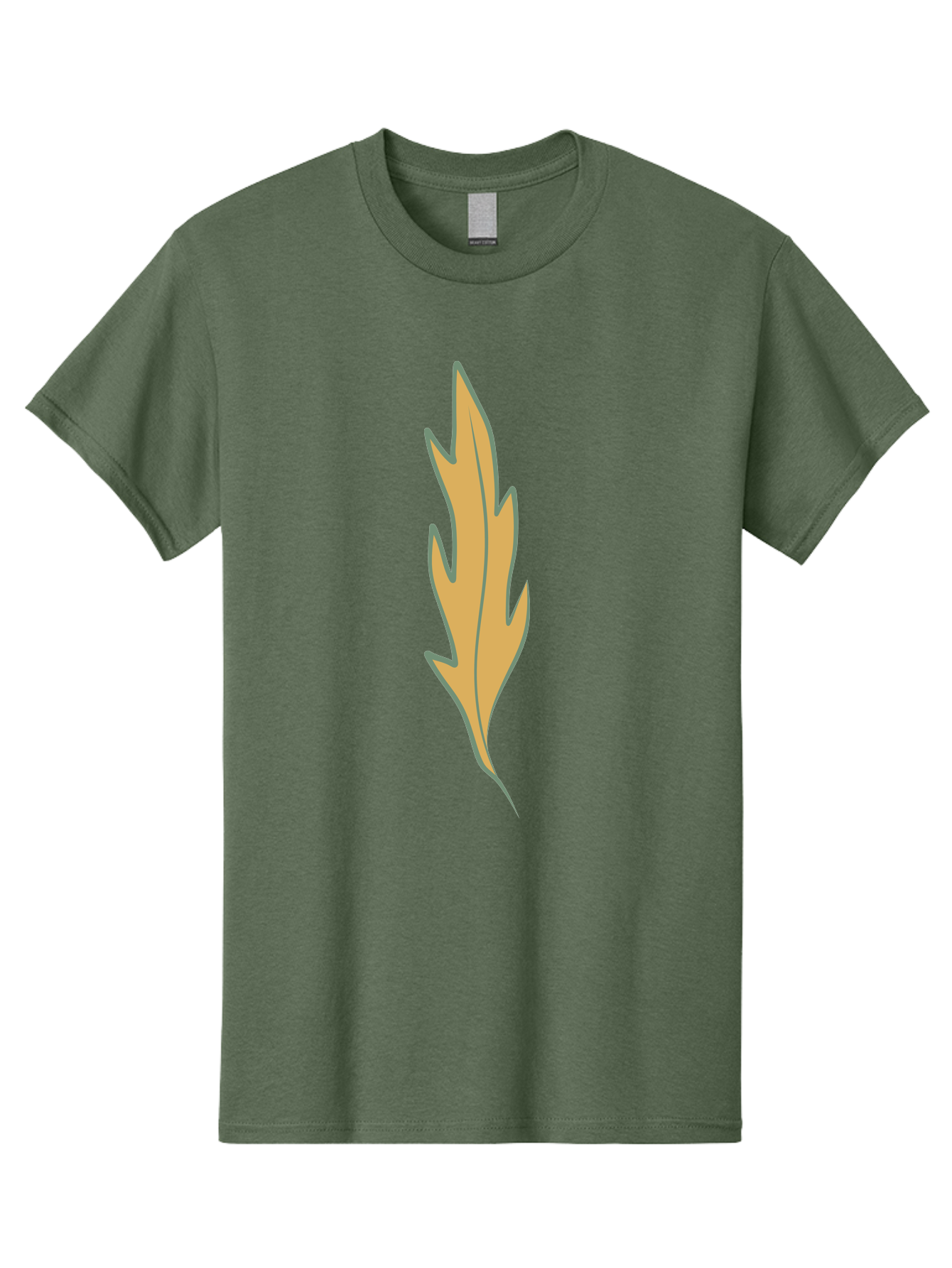 Yellow-Leaf-1 Men'S Graphic Tee, 100% Cotton, Comfortable Casual Summer Wear, Machine Washable, Autumn Leaf, Fall Foliage, Yellow Leaf, Oak Tree, Natural Design, Leaf Illustration, Seasonal Symbol, Botanical Icon, Vibrant Color Aae085