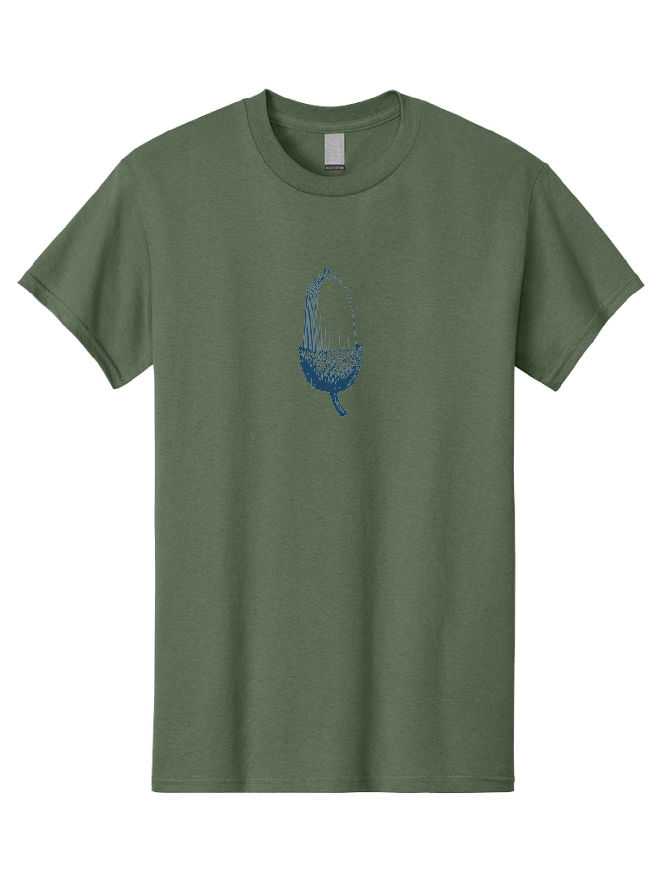 Acorn Men'S Graphic Tee, 100% Cotton, Comfortable Casual Summer Wear, Machine Washable, Acorn Illustration, Oak Tree Symbol, Nature-Inspired Design, Botanical Art, Simple Line Drawing, Forest Element, Abstract Shape, Minimalist Icon Aae093
