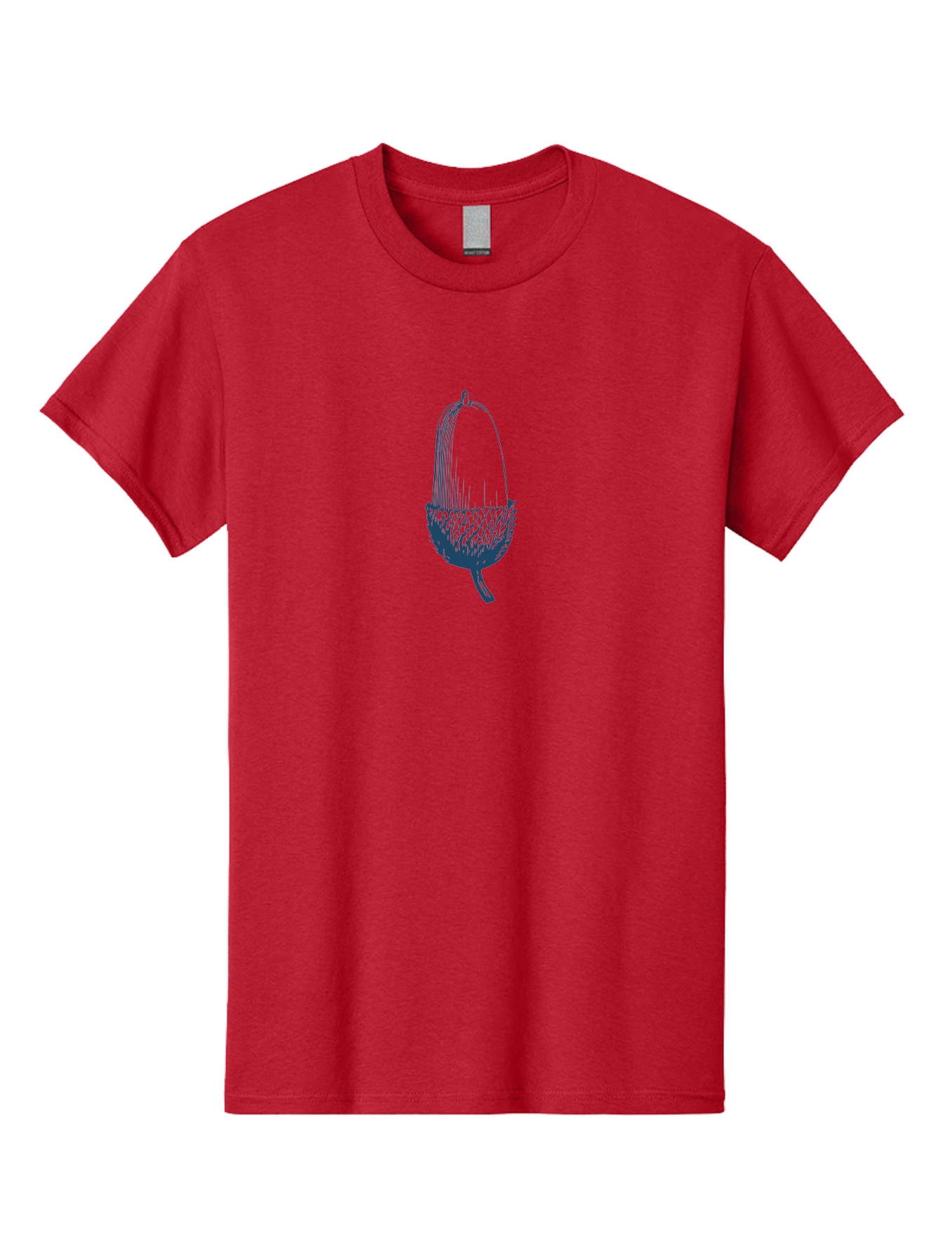 Acorn Men'S Graphic Tee, 100% Cotton, Comfortable Casual Summer Wear, Machine Washable, Acorn Illustration, Oak Tree Symbol, Nature-Inspired Design, Botanical Art, Simple Line Drawing, Forest Element, Abstract Shape, Minimalist Icon Aae093