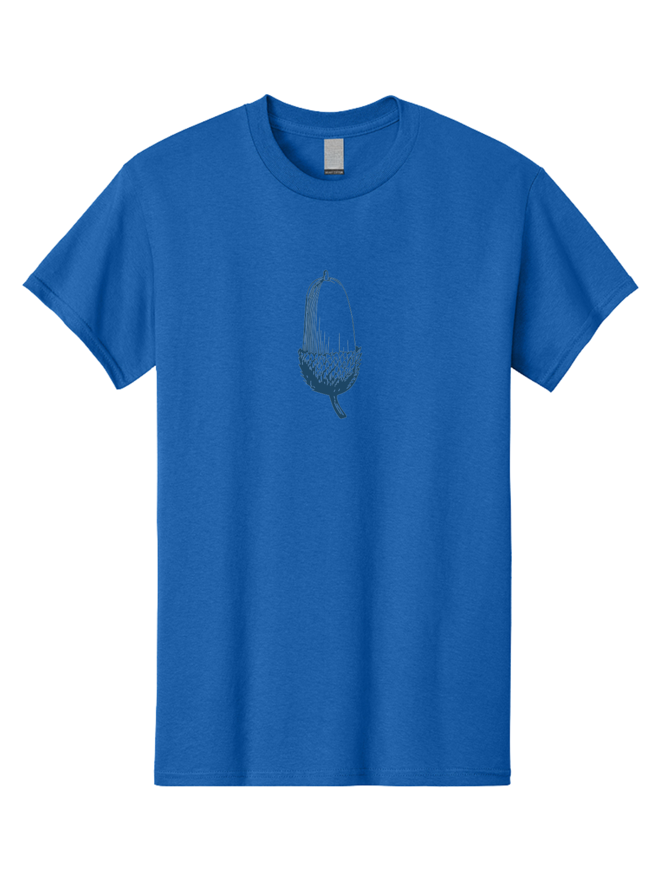 Acorn Men'S Graphic Tee, 100% Cotton, Comfortable Casual Summer Wear, Machine Washable, Acorn Illustration, Oak Tree Symbol, Nature-Inspired Design, Botanical Art, Simple Line Drawing, Forest Element, Abstract Shape, Minimalist Icon Aae093
