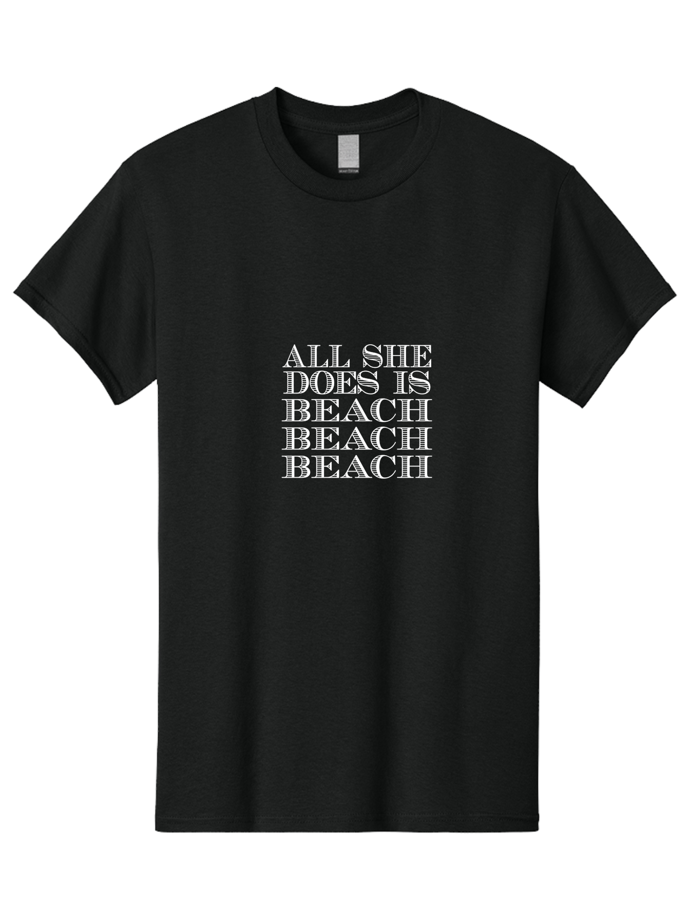 All She Does Is Men'S Graphic Tee, 100% Cotton, Comfortable Casual Summer Wear, Machine Washable, Beach Lifestyle, Beach Quotes, Summer Vibes, Coastal Living, Beachy Feel, Positive Affirmations Aae098