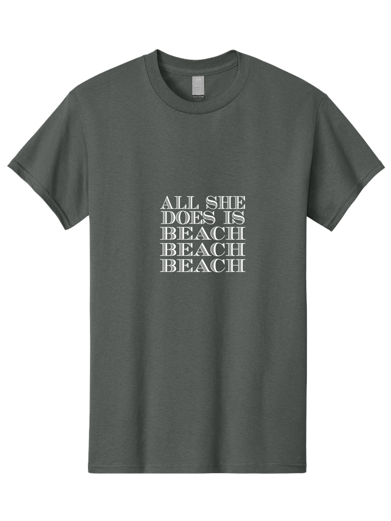 All She Does Is Men'S Graphic Tee, 100% Cotton, Comfortable Casual Summer Wear, Machine Washable, Beach Lifestyle, Beach Quotes, Summer Vibes, Coastal Living, Beachy Feel, Positive Affirmations Aae098