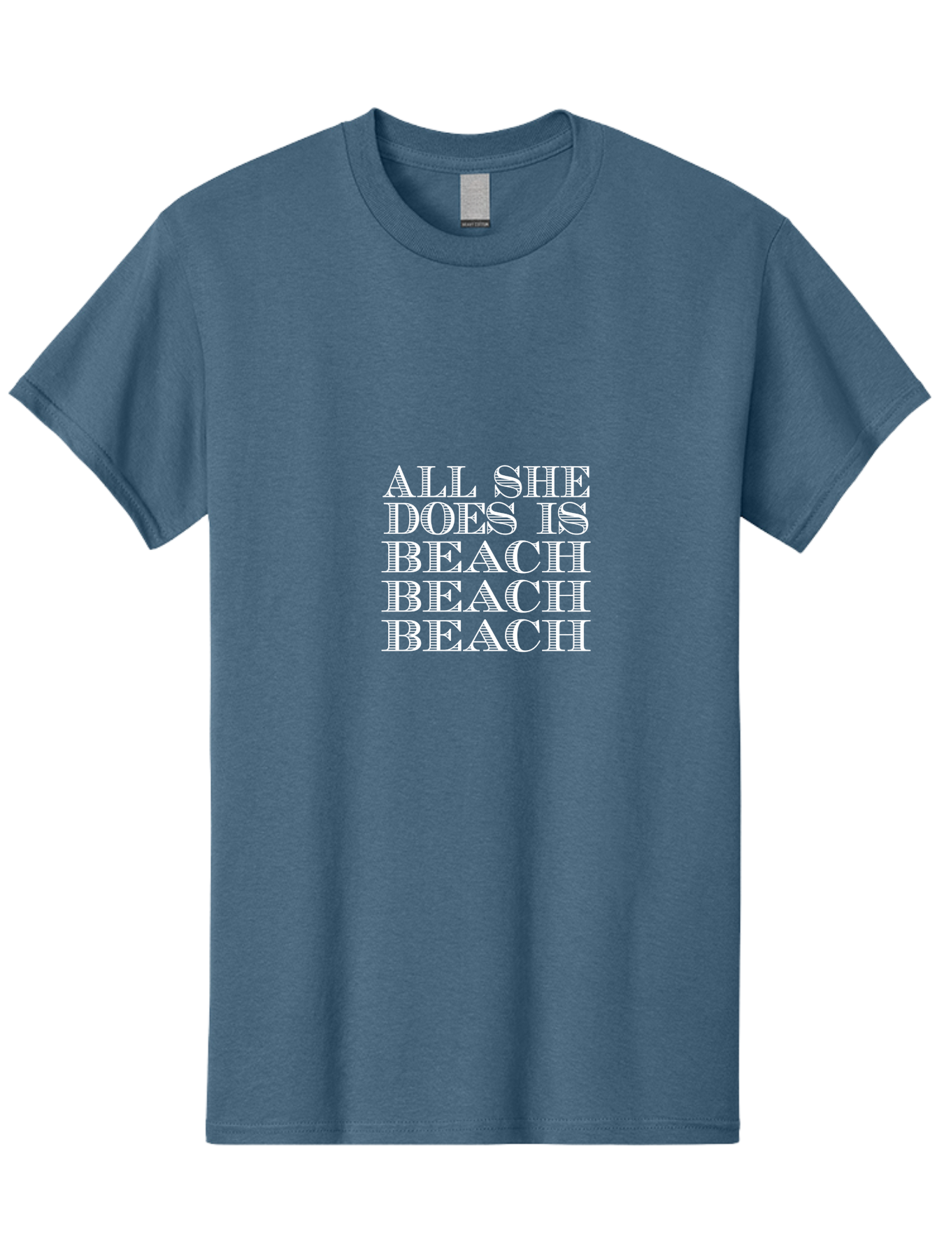 All She Does Is Men'S Graphic Tee, 100% Cotton, Comfortable Casual Summer Wear, Machine Washable, Beach Lifestyle, Beach Quotes, Summer Vibes, Coastal Living, Beachy Feel, Positive Affirmations Aae098