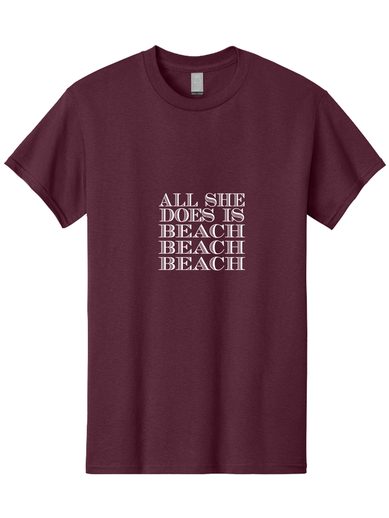 All She Does Is Men'S Graphic Tee, 100% Cotton, Comfortable Casual Summer Wear, Machine Washable, Beach Lifestyle, Beach Quotes, Summer Vibes, Coastal Living, Beachy Feel, Positive Affirmations Aae098