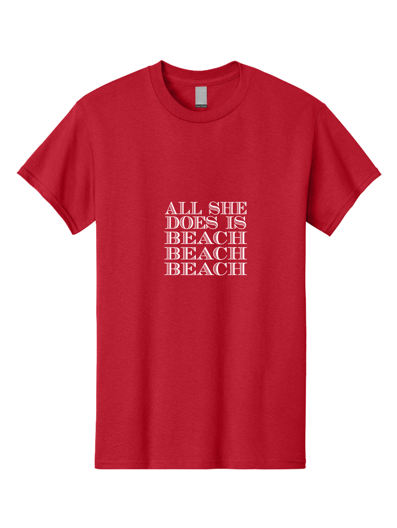 All She Does Is Men'S Graphic Tee, 100% Cotton, Comfortable Casual Summer Wear, Machine Washable, Beach Lifestyle, Beach Quotes, Summer Vibes, Coastal Living, Beachy Feel, Positive Affirmations Aae098