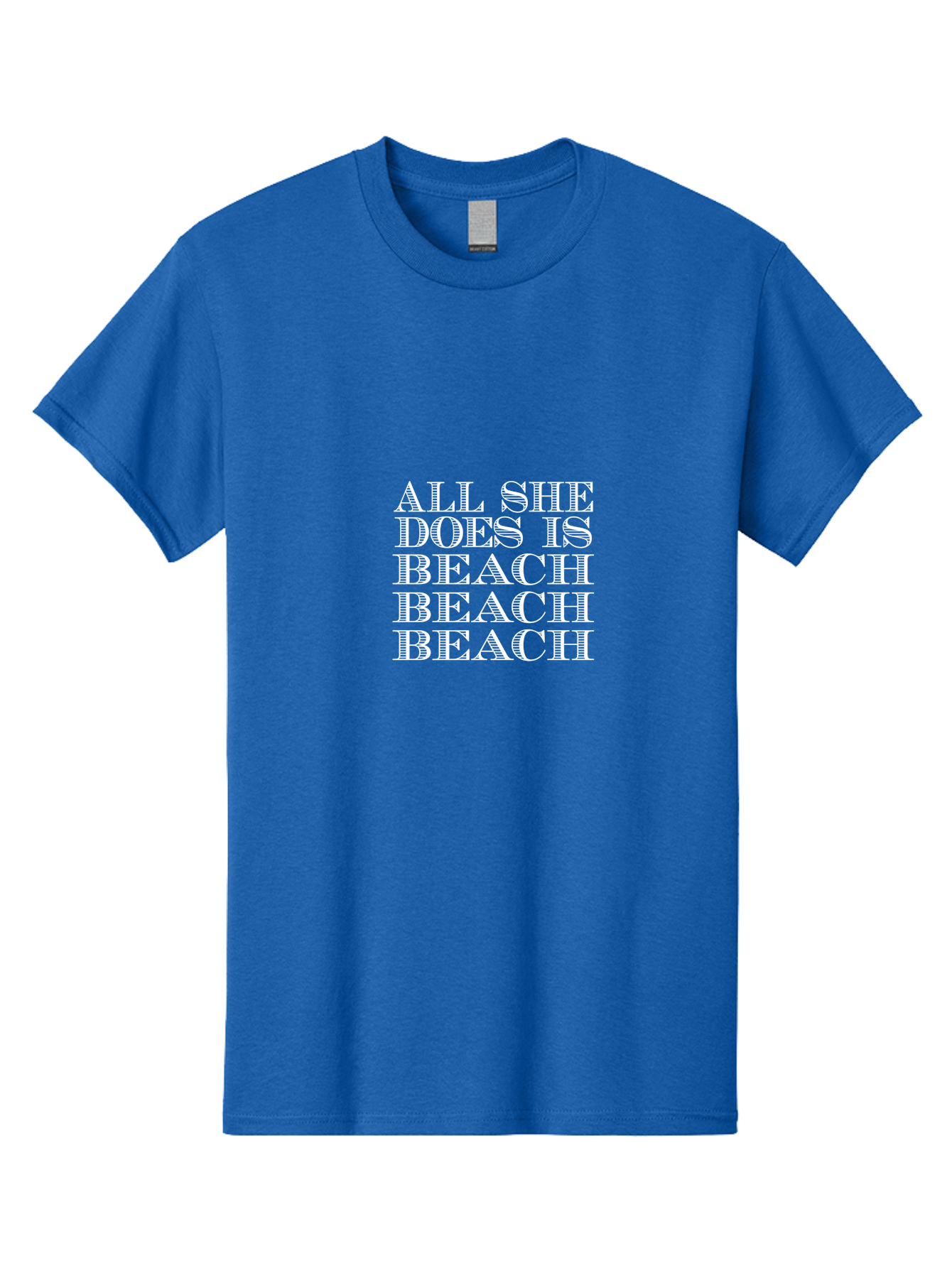 All She Does Is Men'S Graphic Tee, 100% Cotton, Comfortable Casual Summer Wear, Machine Washable, Beach Lifestyle, Beach Quotes, Summer Vibes, Coastal Living, Beachy Feel, Positive Affirmations Aae098