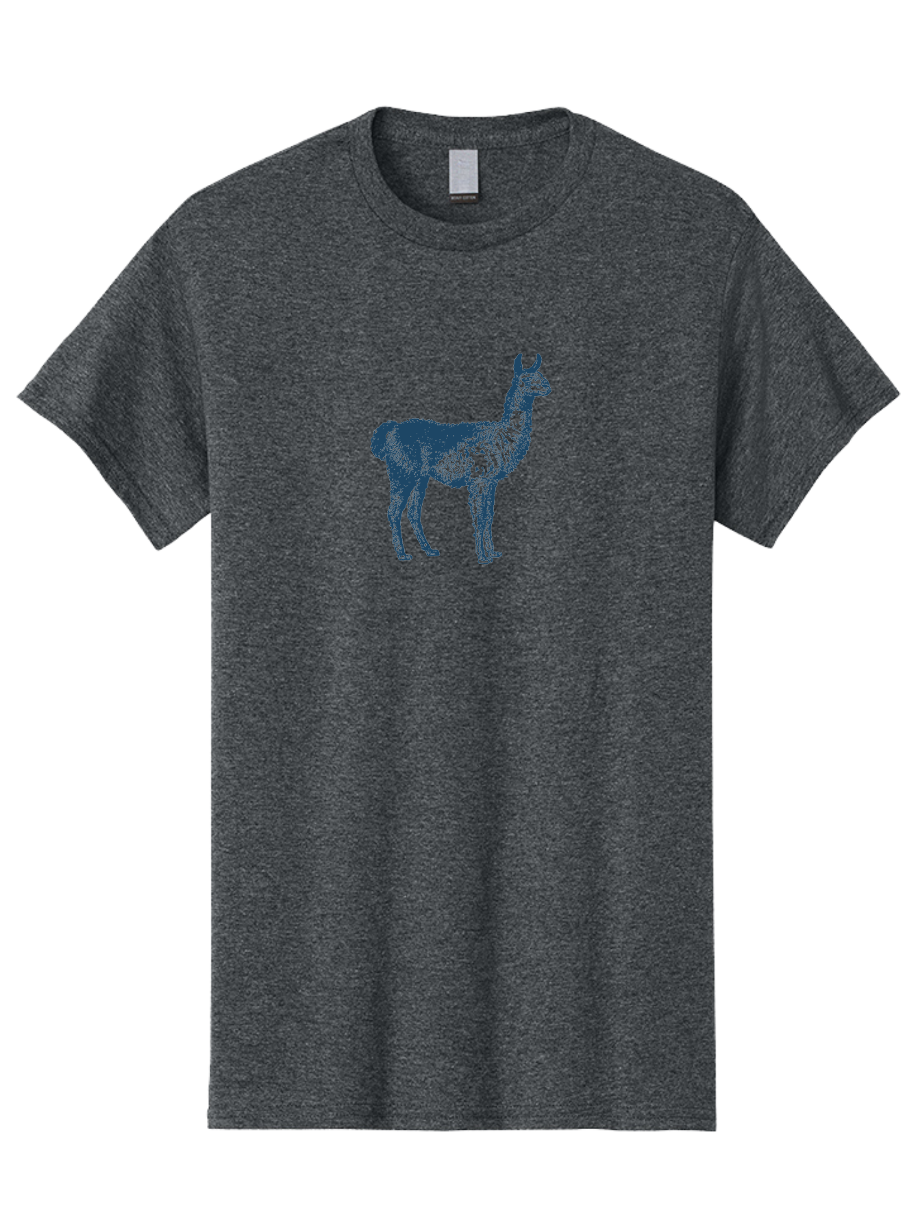 Alto Llama Men'S Graphic Tee, 100% Cotton, Comfortable Casual Summer Wear, Machine Washable, Llama Illustration, Stylized Animal Art, Vibrant Colors, Abstract Design, Modern Graphic, Wildlife Inspiration, Artistic Expression, Camelid Species Aae099