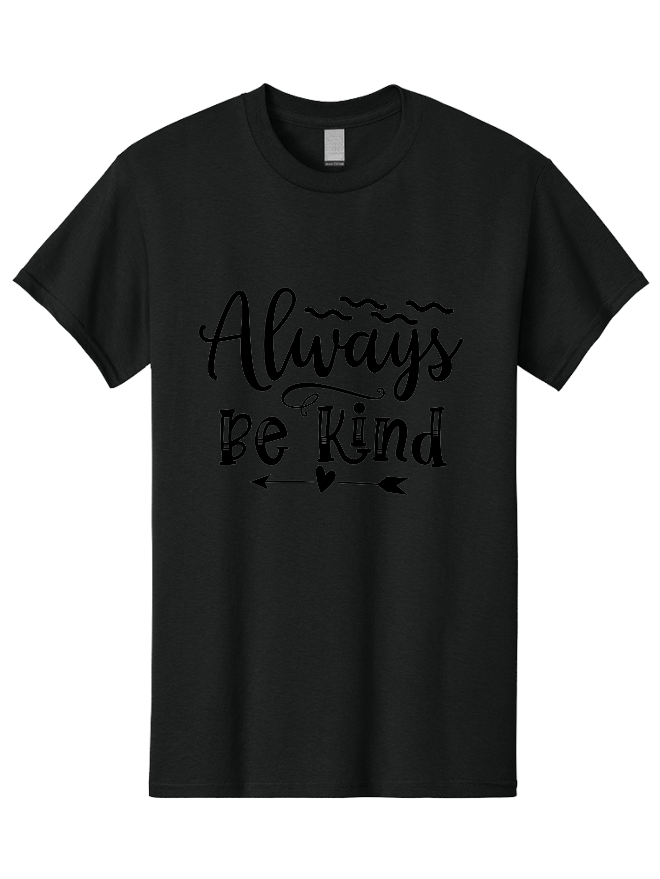 Always Be Kind Men'S Graphic Tee, 100% Cotton, Comfortable Casual Summer Wear, Machine Washable, Kindness Matters, Inspirational Quote, Motivational Phrase, Positive Message, Heartwarming Sentiment, Love And Care Aae100