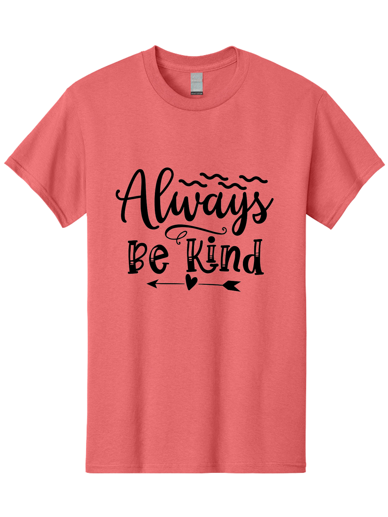 Always Be Kind Men'S Graphic Tee, 100% Cotton, Comfortable Casual Summer Wear, Machine Washable, Kindness Matters, Inspirational Quote, Motivational Phrase, Positive Message, Heartwarming Sentiment, Love And Care Aae100