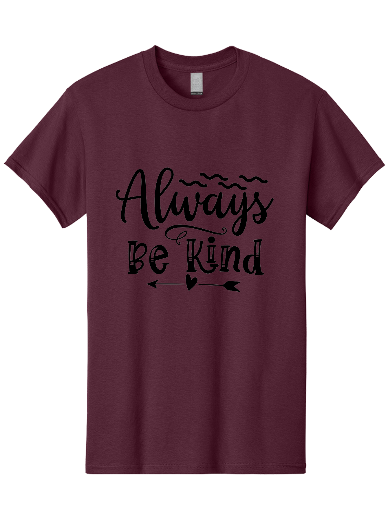 Always Be Kind Men'S Graphic Tee, 100% Cotton, Comfortable Casual Summer Wear, Machine Washable, Kindness Matters, Inspirational Quote, Motivational Phrase, Positive Message, Heartwarming Sentiment, Love And Care Aae100