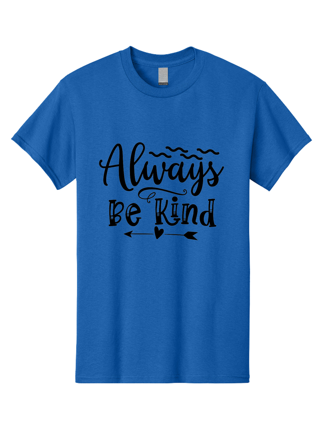 Always Be Kind Men'S Graphic Tee, 100% Cotton, Comfortable Casual Summer Wear, Machine Washable, Kindness Matters, Inspirational Quote, Motivational Phrase, Positive Message, Heartwarming Sentiment, Love And Care Aae100