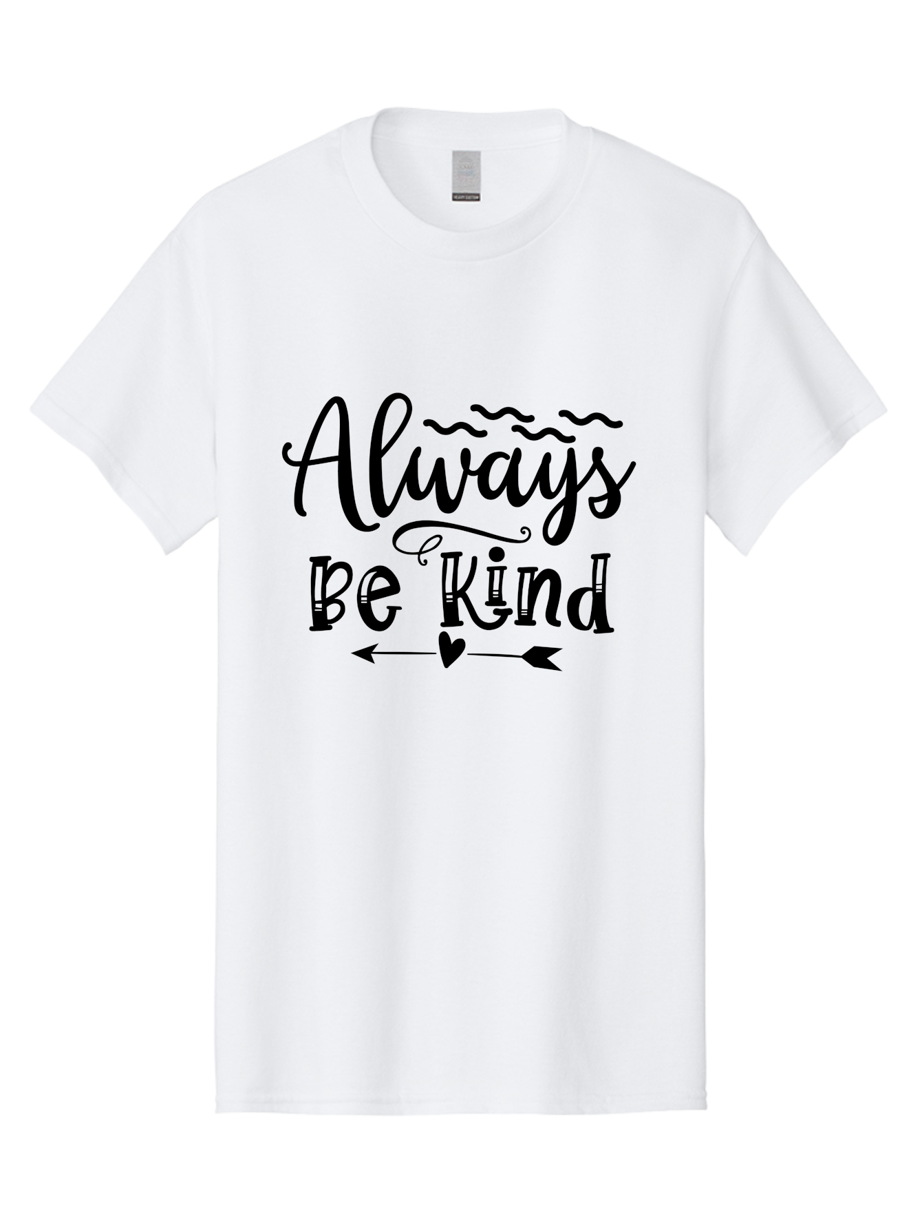Always Be Kind Men'S Graphic Tee, 100% Cotton, Comfortable Casual Summer Wear, Machine Washable, Kindness Matters, Inspirational Quote, Motivational Phrase, Positive Message, Heartwarming Sentiment, Love And Care Aae100