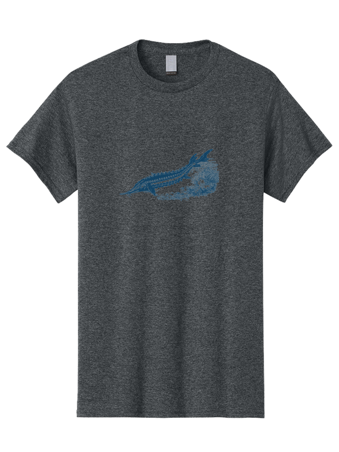 Ancient River Fish 2 Men'S Graphic Tee, 100% Cotton, Comfortable Casual Summer Wear, Machine Washable, Sawshark, Marine Life, Ocean Creature, Underwater World, Fish Illustration, Aquatic Animal, Shark Species, Detailed Artwork, Aae104