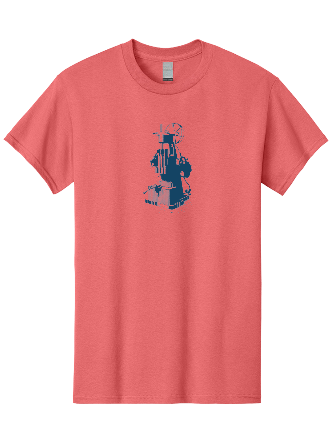 Antique Machine Art Men'S Graphic Tee, 100% Cotton, Comfortable Casual Summer Wear, Machine Washable, Industrial Machinery, Mechanical Equipment, Factory Machine, Manufacturing Technology, Industrial Production, Mechanical Parts, Aae109