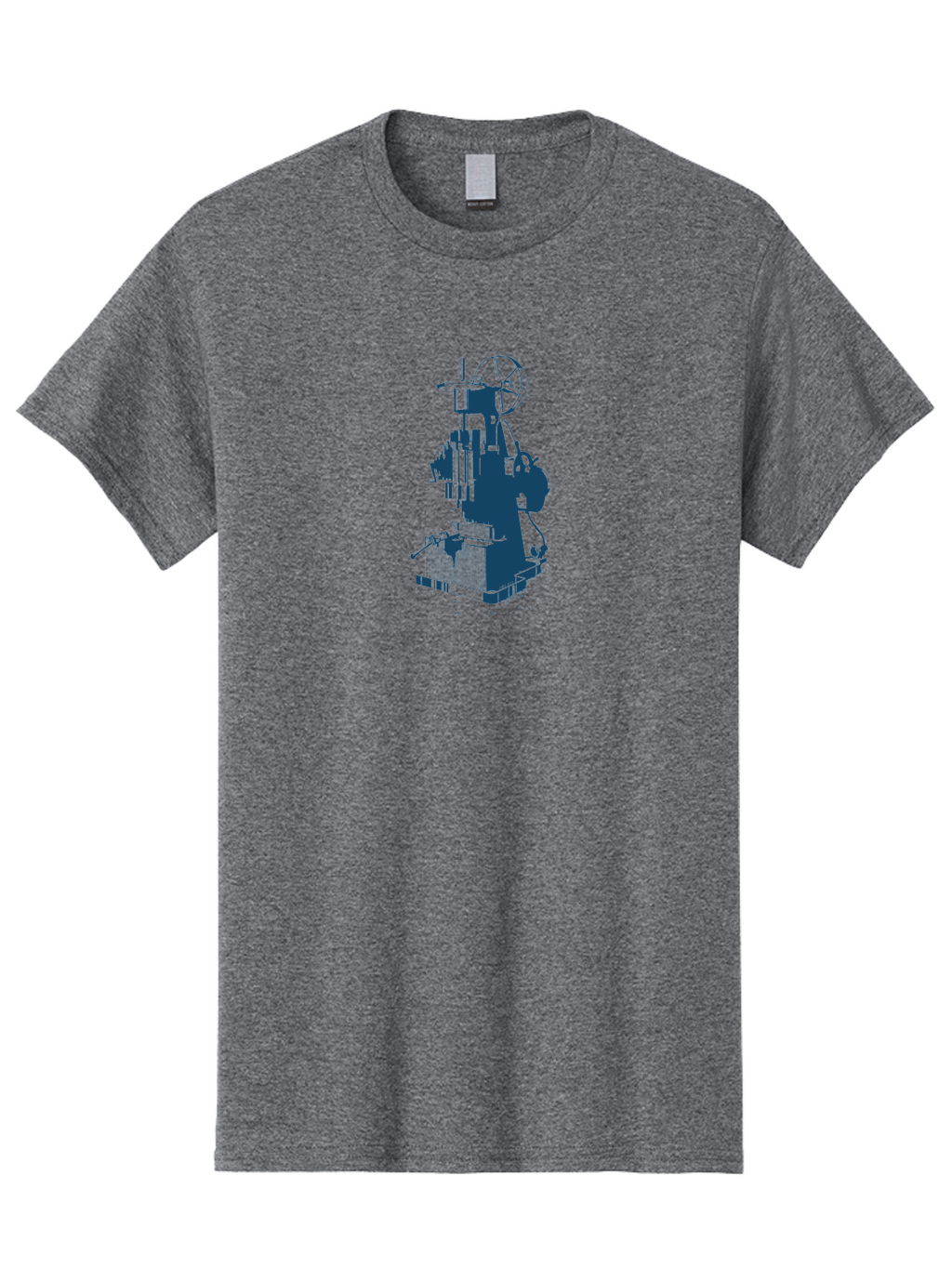 Antique Machine Art Men'S Graphic Tee, 100% Cotton, Comfortable Casual Summer Wear, Machine Washable, Industrial Machinery, Mechanical Equipment, Factory Machine, Manufacturing Technology, Industrial Production, Mechanical Parts, Aae109