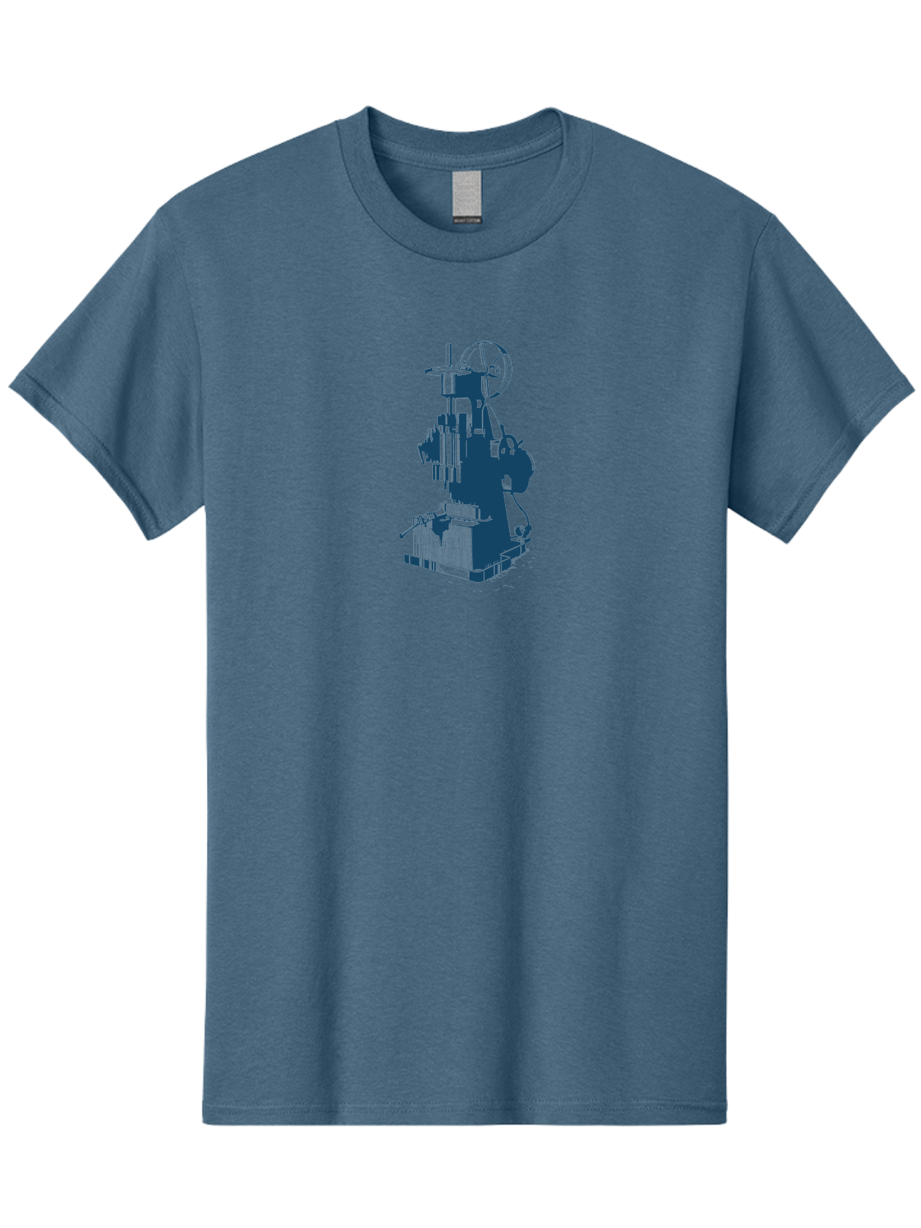 Antique Machine Art Men'S Graphic Tee, 100% Cotton, Comfortable Casual Summer Wear, Machine Washable, Industrial Machinery, Mechanical Equipment, Factory Machine, Manufacturing Technology, Industrial Production, Mechanical Parts, Aae109