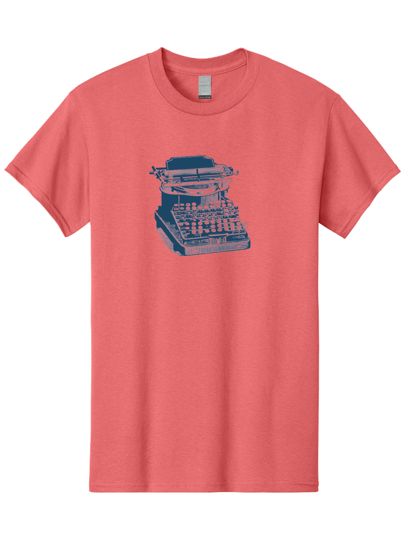 Antique Typewriter Print Men'S Graphic Tee, 100% Cotton, Comfortable Casual Summer Wear, Machine Washable, Vintage Typewriter, Retro Writing Machine, Classic Keyboard, Nostalgic Office Equipment, Antique Technology, Writer'S Tool, Aae115