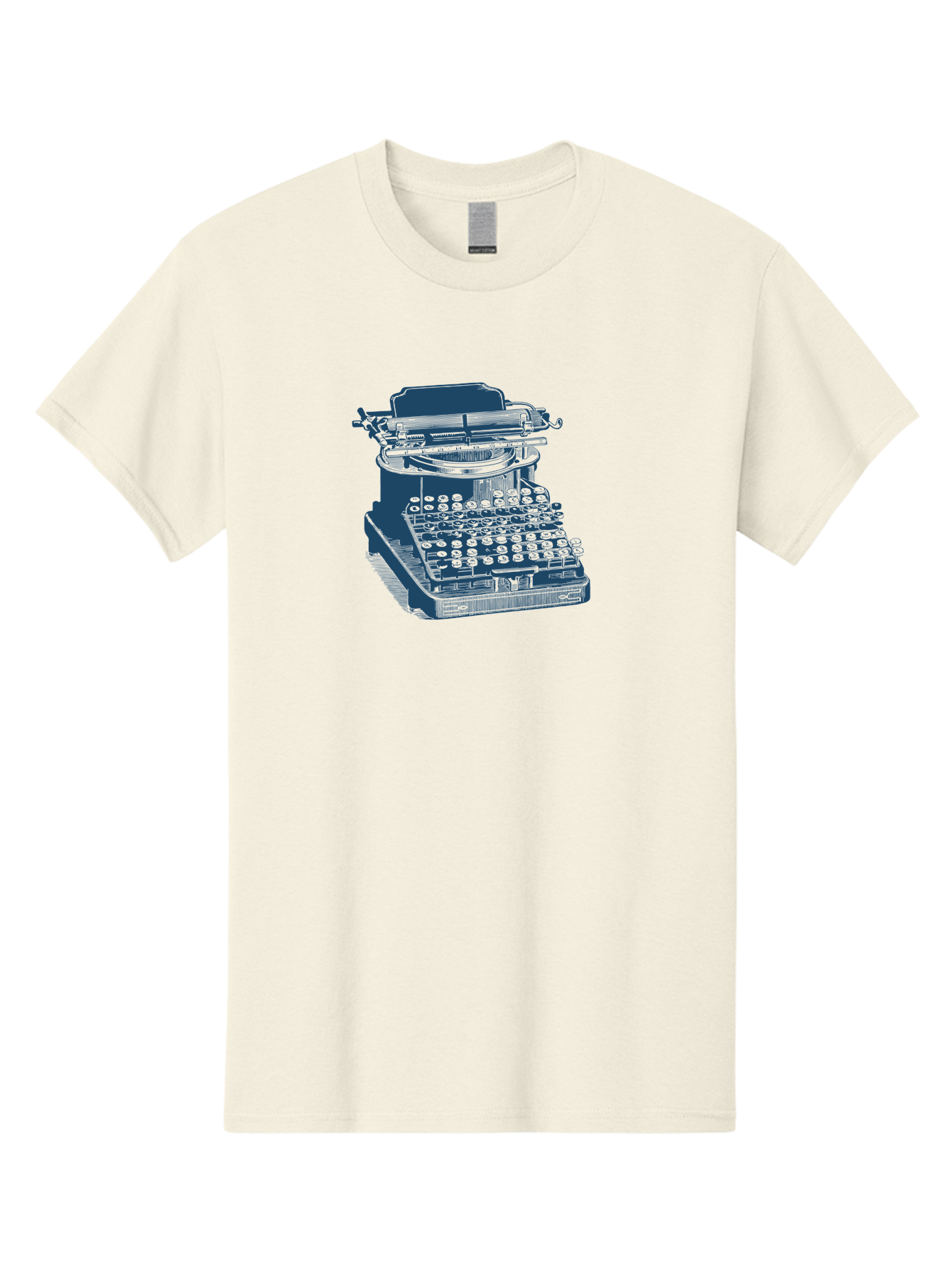 Antique Typewriter Print Men'S Graphic Tee, 100% Cotton, Comfortable Casual Summer Wear, Machine Washable, Vintage Typewriter, Retro Writing Machine, Classic Keyboard, Nostalgic Office Equipment, Antique Technology, Writer'S Tool, Aae115