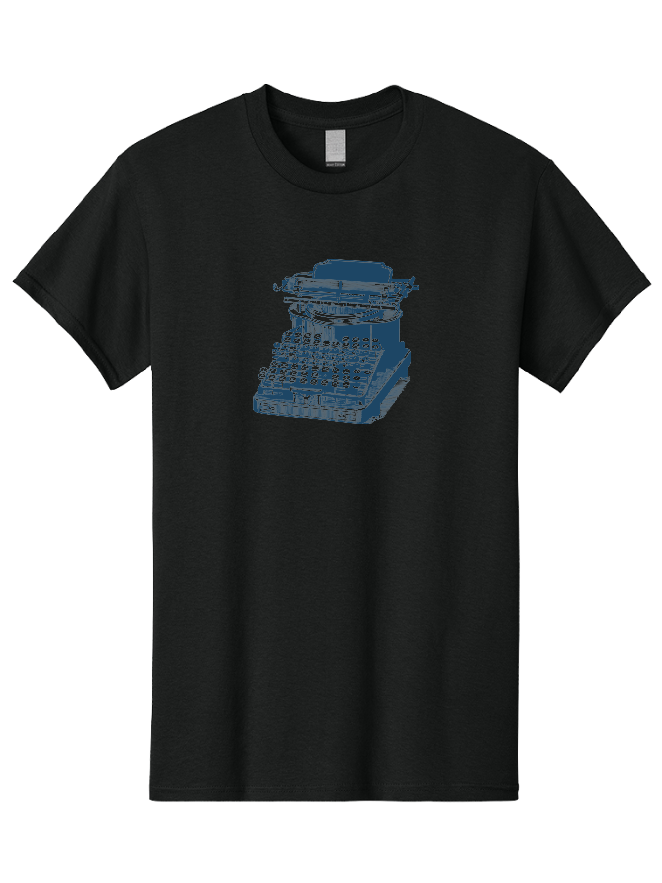 Antique Typewriter Vibes Men'S Graphic Tee, 100% Cotton, Comfortable Casual Summer Wear, Machine Washable, Vintage Typewriter, Retro Office Equipment, Classic Writing Machine, Antique Technology, Old-Fashioned Keyboard, Nostalgia, Aae116