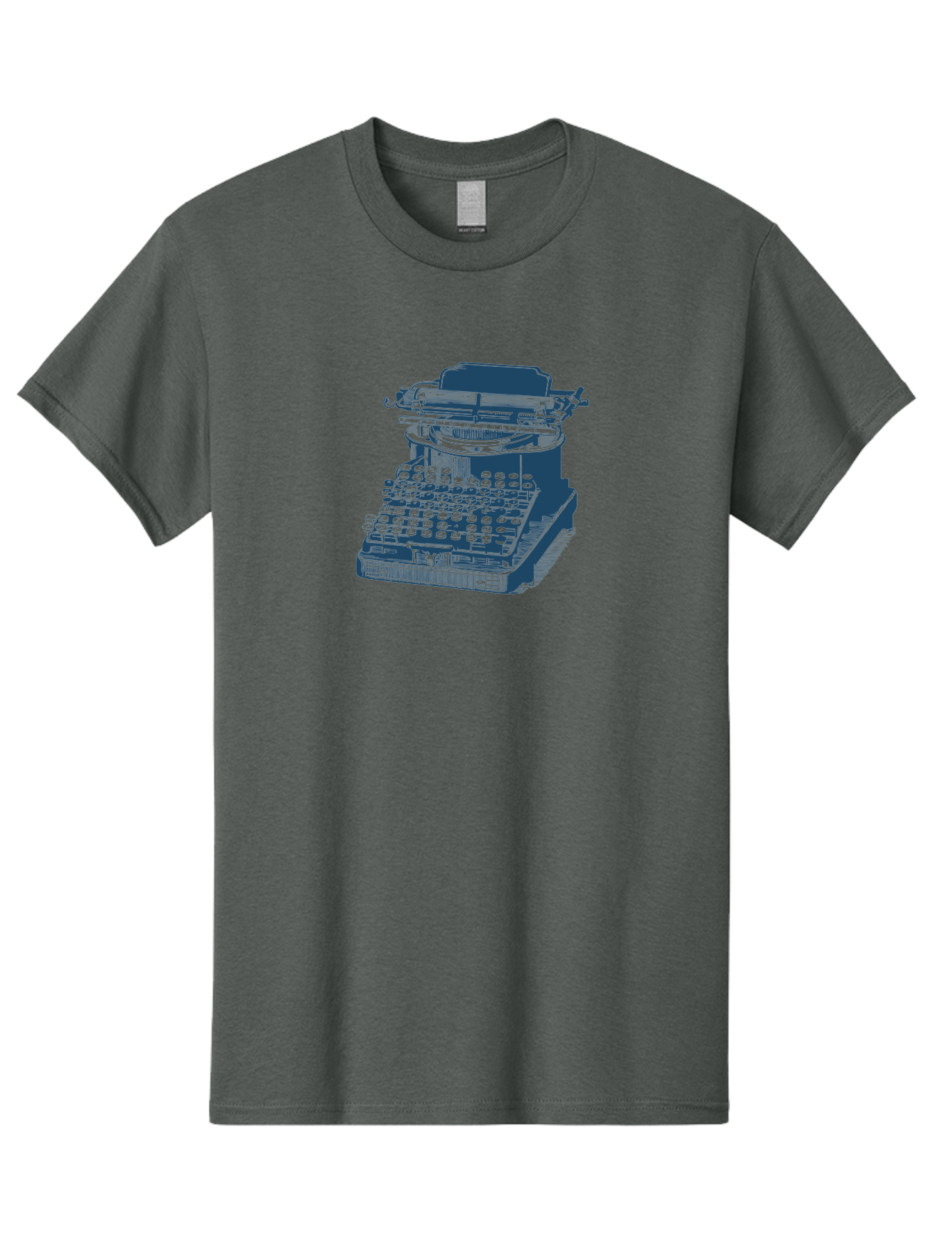 Antique Typewriter Vibes Men'S Graphic Tee, 100% Cotton, Comfortable Casual Summer Wear, Machine Washable, Vintage Typewriter, Retro Office Equipment, Classic Writing Machine, Antique Technology, Old-Fashioned Keyboard, Nostalgia, Aae116