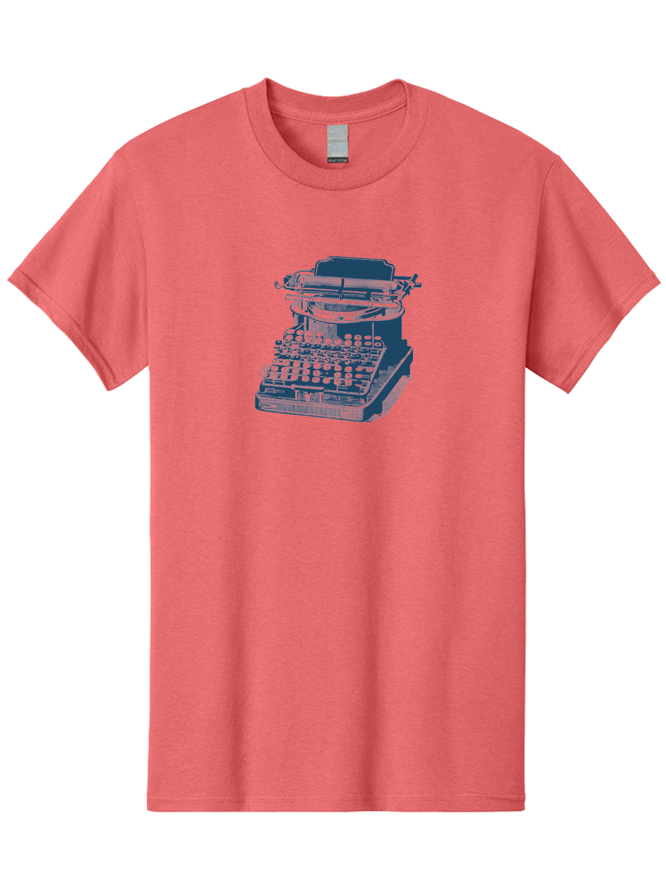 Antique Typewriter Vibes Men'S Graphic Tee, 100% Cotton, Comfortable Casual Summer Wear, Machine Washable, Vintage Typewriter, Retro Office Equipment, Classic Writing Machine, Antique Technology, Old-Fashioned Keyboard, Nostalgia, Aae116