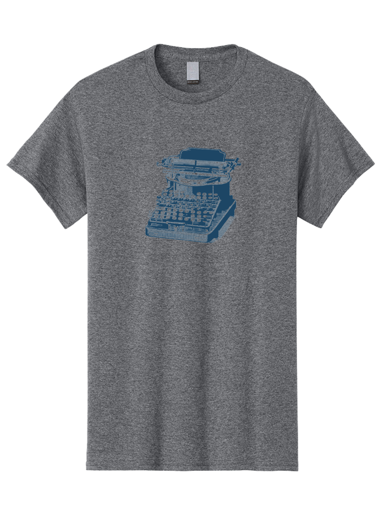 Antique Typewriter Vibes Men'S Graphic Tee, 100% Cotton, Comfortable Casual Summer Wear, Machine Washable, Vintage Typewriter, Retro Office Equipment, Classic Writing Machine, Antique Technology, Old-Fashioned Keyboard, Nostalgia, Aae116