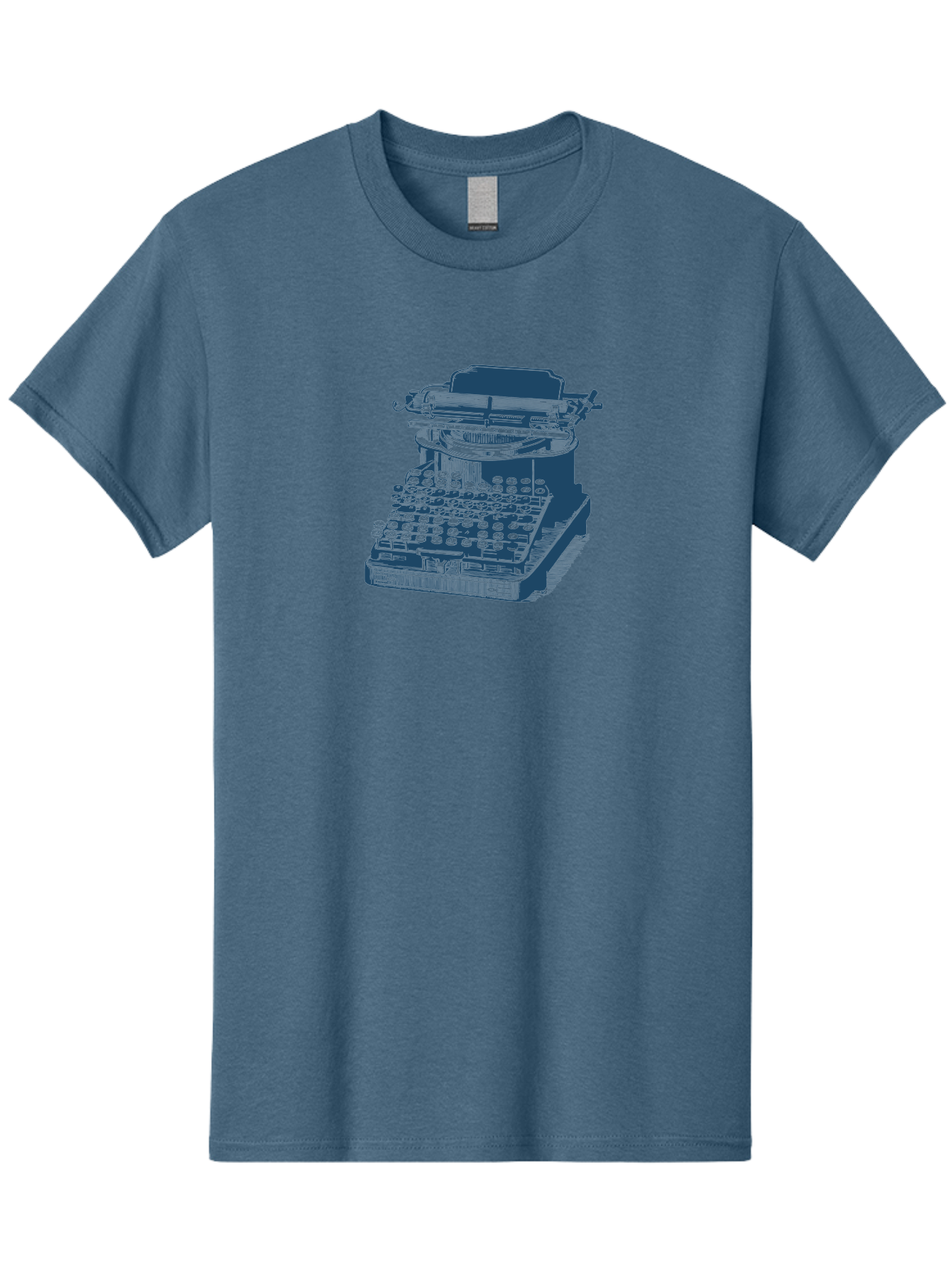 Antique Typewriter Vibes Men'S Graphic Tee, 100% Cotton, Comfortable Casual Summer Wear, Machine Washable, Vintage Typewriter, Retro Office Equipment, Classic Writing Machine, Antique Technology, Old-Fashioned Keyboard, Nostalgia, Aae116