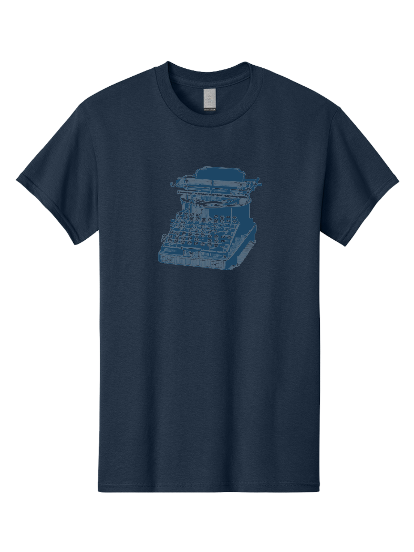 Antique Typewriter Vibes Men'S Graphic Tee, 100% Cotton, Comfortable Casual Summer Wear, Machine Washable, Vintage Typewriter, Retro Office Equipment, Classic Writing Machine, Antique Technology, Old-Fashioned Keyboard, Nostalgia, Aae116