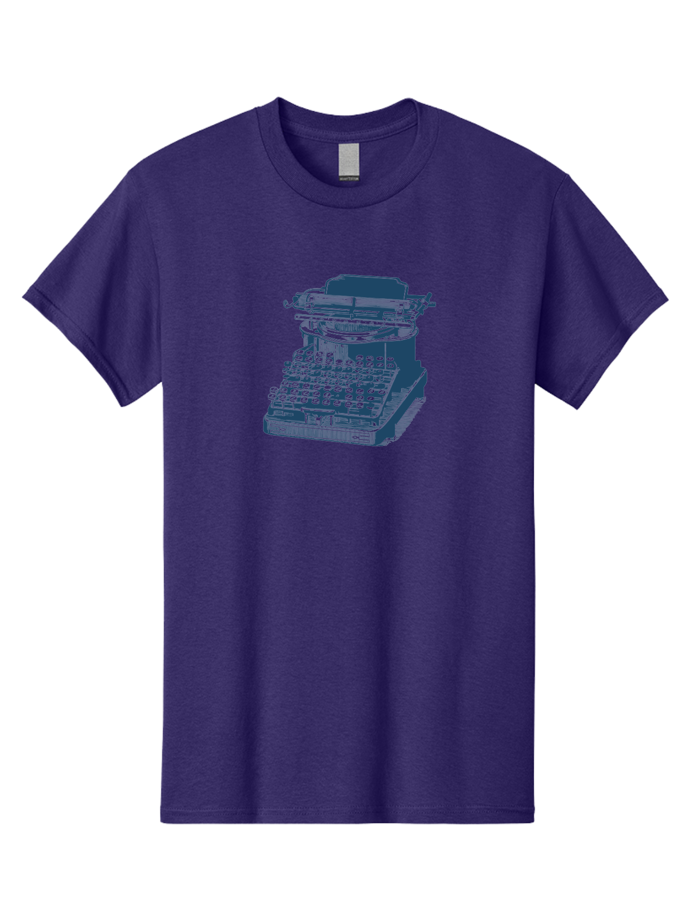 Antique Typewriter Vibes Men'S Graphic Tee, 100% Cotton, Comfortable Casual Summer Wear, Machine Washable, Vintage Typewriter, Retro Office Equipment, Classic Writing Machine, Antique Technology, Old-Fashioned Keyboard, Nostalgia, Aae116