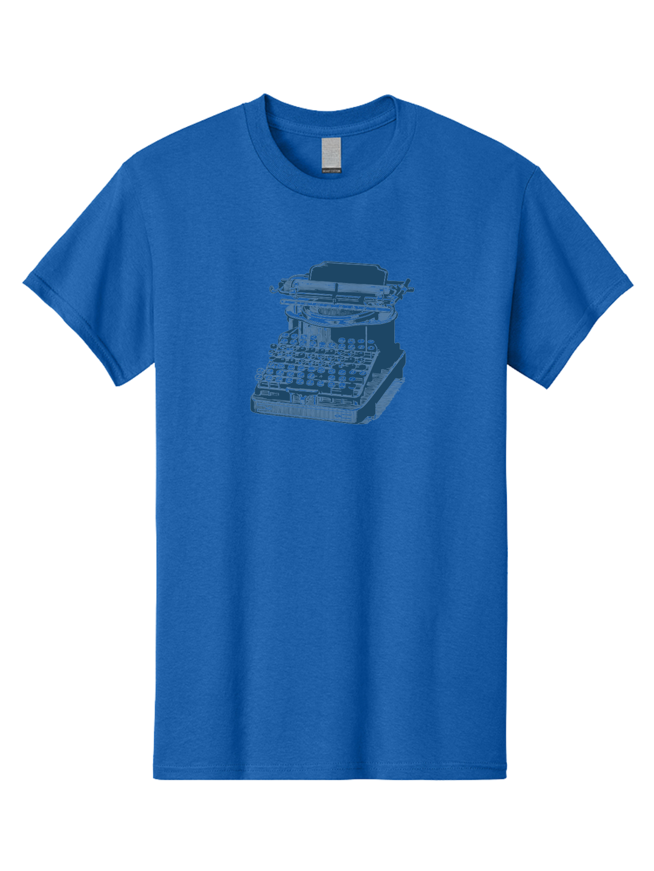 Antique Typewriter Vibes Men'S Graphic Tee, 100% Cotton, Comfortable Casual Summer Wear, Machine Washable, Vintage Typewriter, Retro Office Equipment, Classic Writing Machine, Antique Technology, Old-Fashioned Keyboard, Nostalgia, Aae116