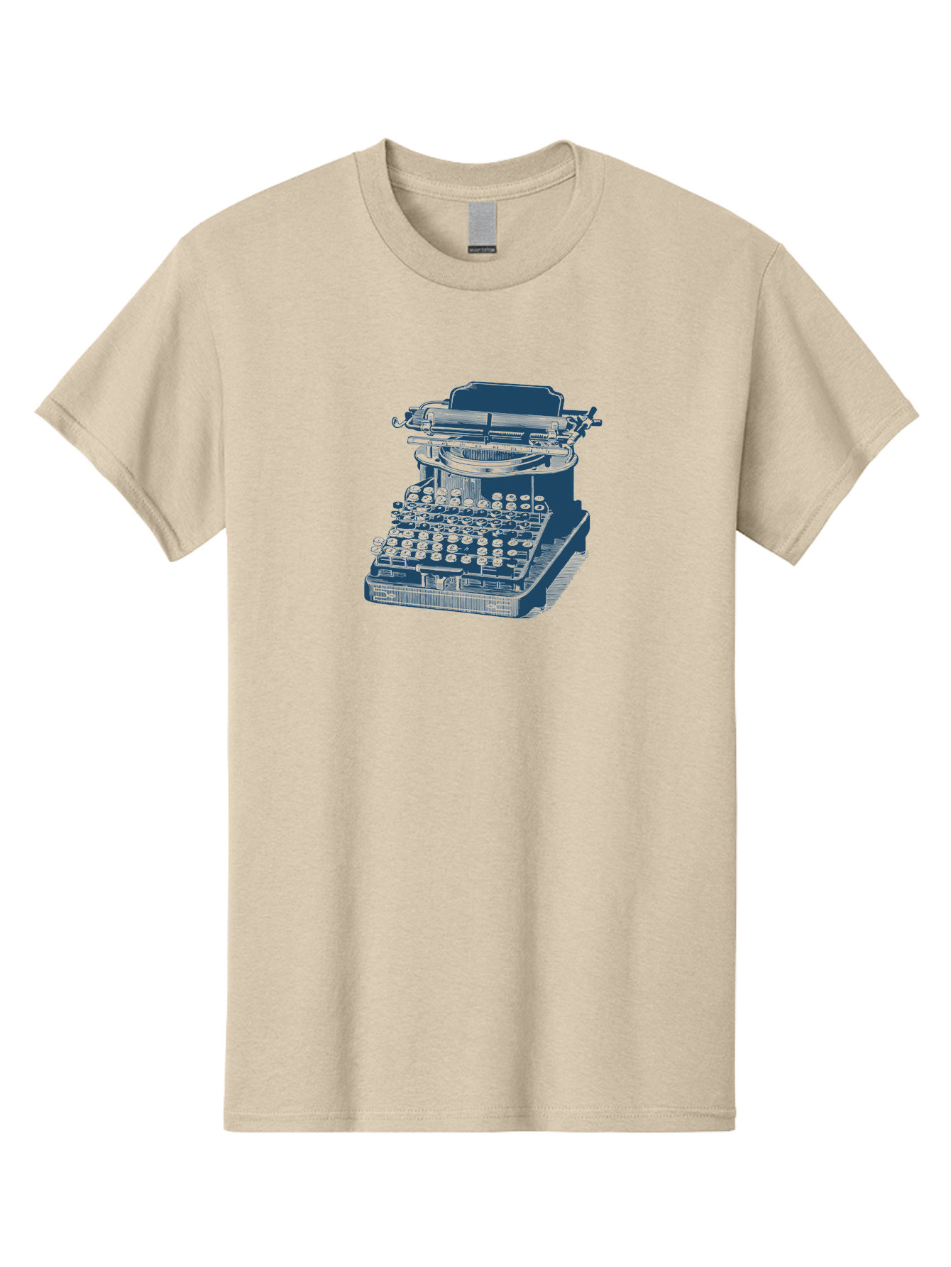 Antique Typewriter Vibes Men'S Graphic Tee, 100% Cotton, Comfortable Casual Summer Wear, Machine Washable, Vintage Typewriter, Retro Office Equipment, Classic Writing Machine, Antique Technology, Old-Fashioned Keyboard, Nostalgia, Aae116