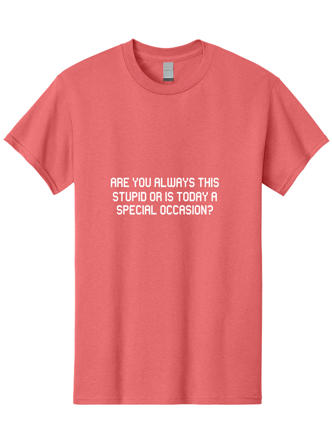 Are You Always This Stupid Men'S Graphic Tee, 100% Cotton, Comfortable Casual Summer Wear, Machine Washable, Sarcastic Quote, Funny Saying, Humorous Phrase, Witty Remark, Clever Insult, Aae117