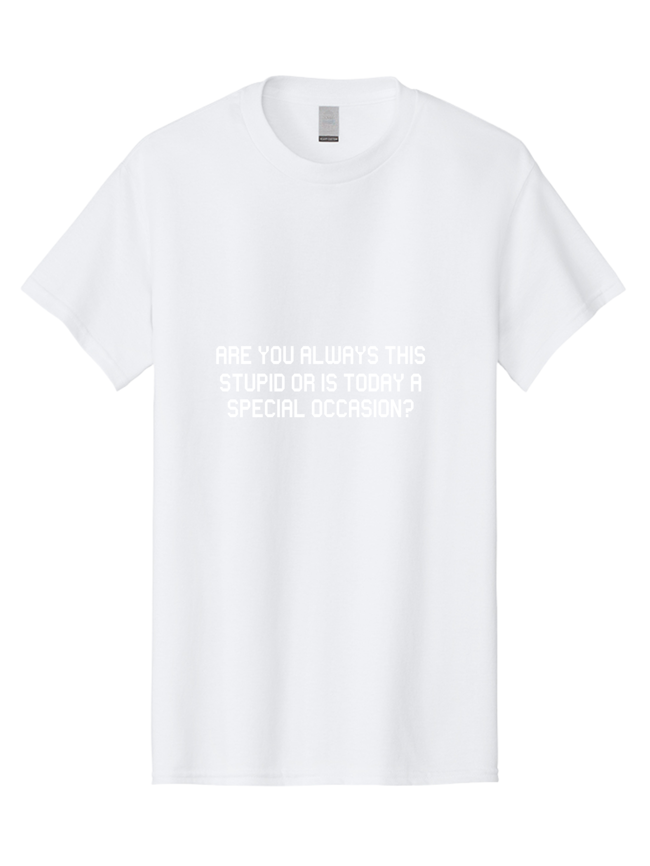 Are You Always This Stupid Men'S Graphic Tee, 100% Cotton, Comfortable Casual Summer Wear, Machine Washable, Sarcastic Quote, Funny Saying, Humorous Phrase, Witty Remark, Clever Insult, Aae117