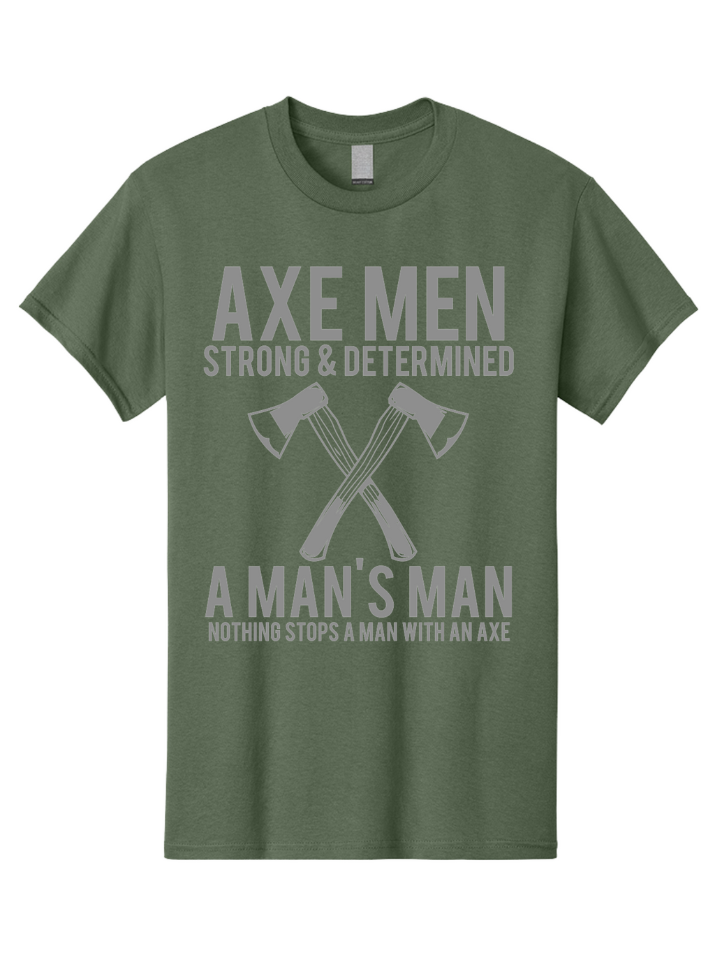 Axe Man Men'S Graphic Tee, 100% Cotton, Comfortable Casual Summer Wear, Machine Washable, Axe Men, Strong And Determined, Crossed Axes, Man'S Man, Nothing Stops A Man With An Axe, Lumberjack Culture, Woodsman Pride Aae121