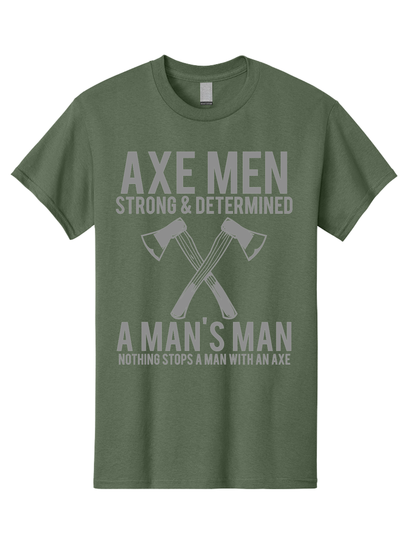 Axe Man Men'S Graphic Tee, 100% Cotton, Comfortable Casual Summer Wear, Machine Washable, Axe Men, Strong And Determined, Crossed Axes, Man'S Man, Nothing Stops A Man With An Axe, Lumberjack Culture, Woodsman Pride Aae121