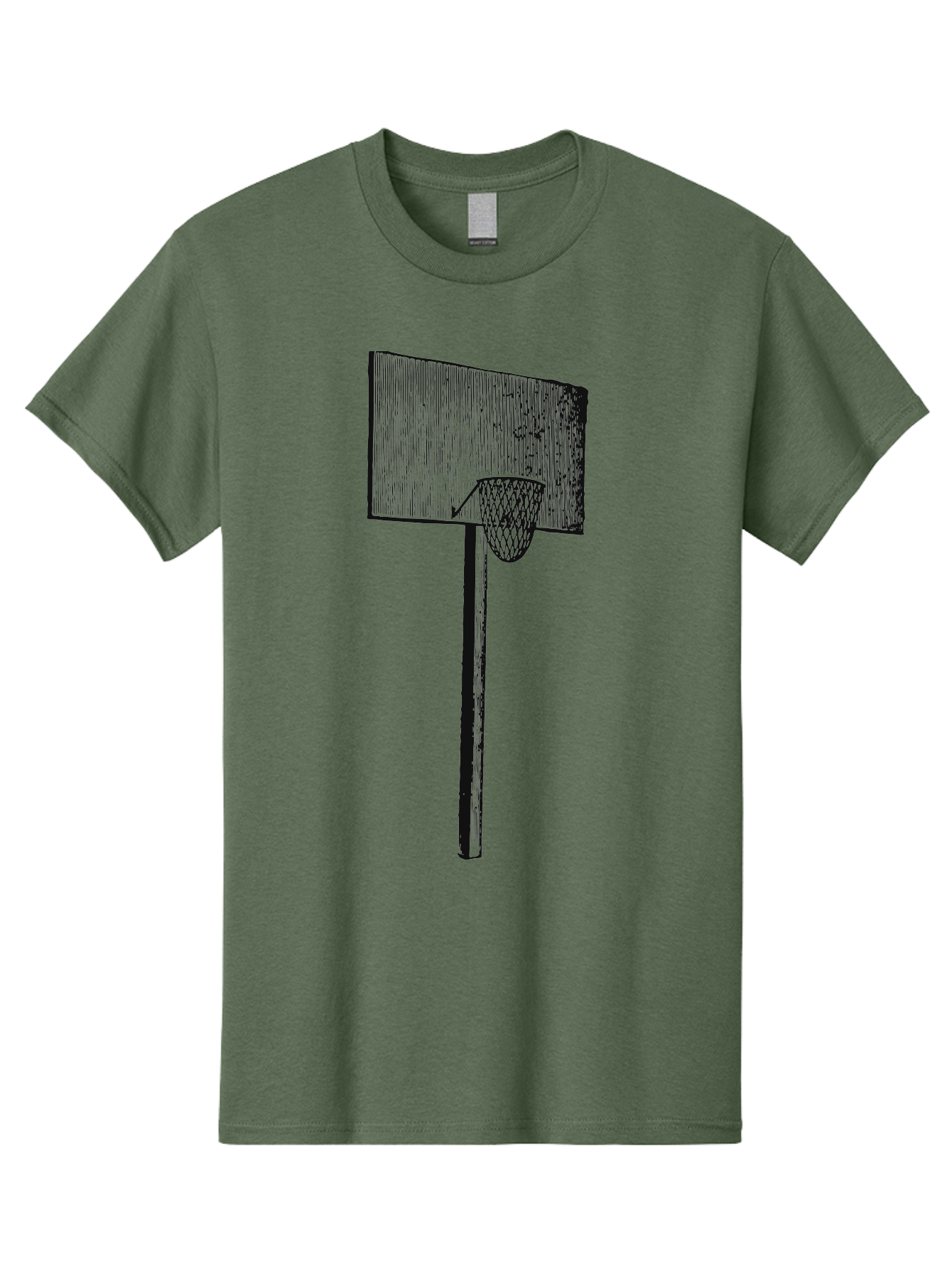 Basket Ball Roots Men'S Graphic Tee, 100% Cotton, Comfortable Casual Summer Wear, Machine Washable, Basketball Hoop, Worn Backboard, Netting, Outdoor Sports Equipment, Distressed Texture, Urban Recreation, Sports Facilities, Court Equipment, Aae127