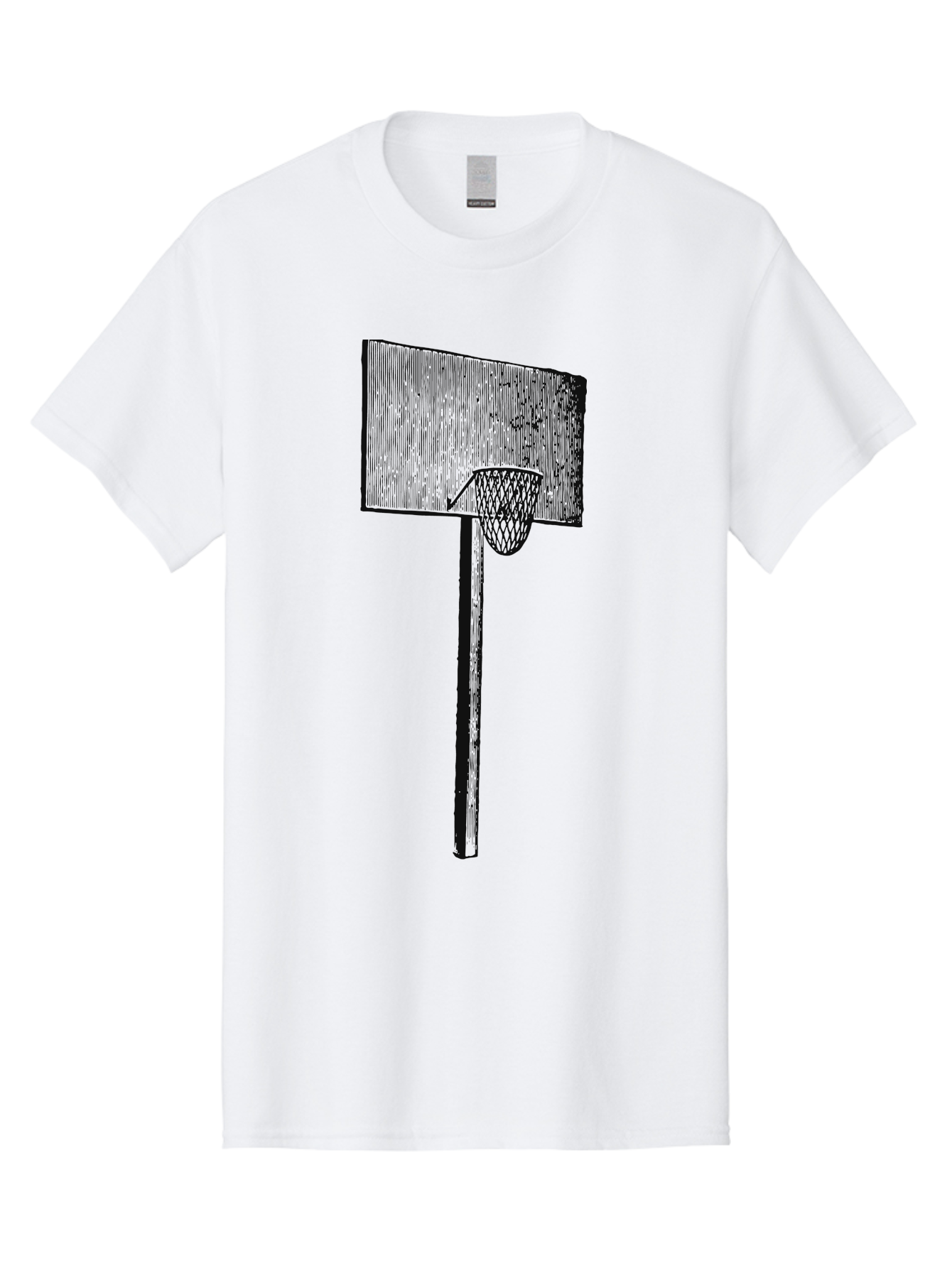 Basket Ball Roots Men'S Graphic Tee, 100% Cotton, Comfortable Casual Summer Wear, Machine Washable, Basketball Hoop, Worn Backboard, Netting, Outdoor Sports Equipment, Distressed Texture, Urban Recreation, Sports Facilities, Court Equipment, Aae127