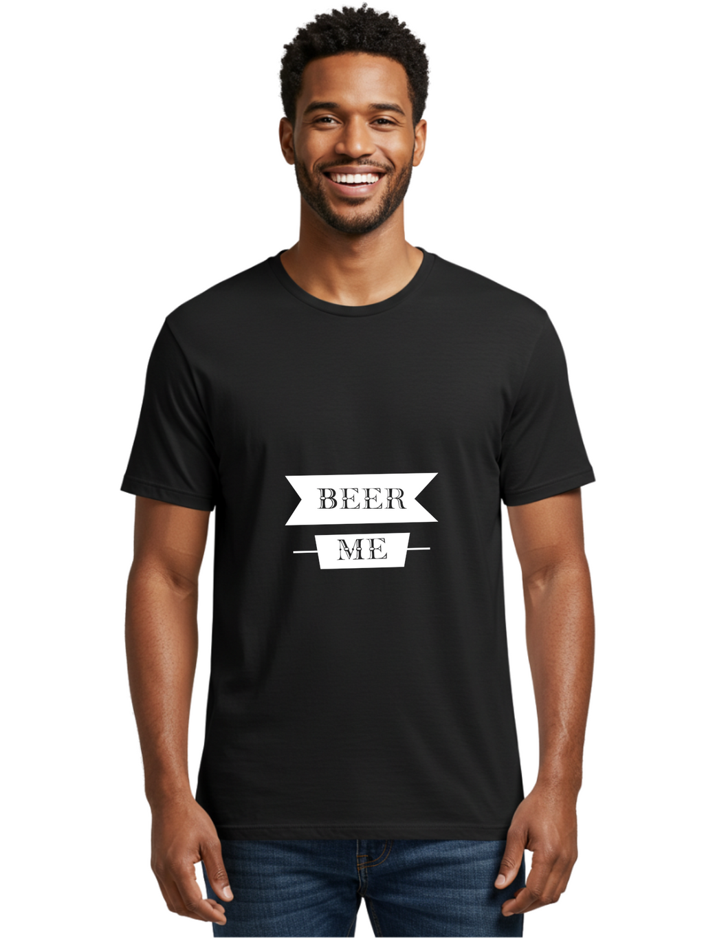 Beer Me Men'S Graphic Tee, 100% Cotton, Comfortable Casual Summer Wear, Machine Washable, Beer Invitation, Beer Request, Beer Lover, Beer Culture, Funny Beer Quote, Beer Me Sign, Humorous Phrase, Beer Enthusiast Aae134