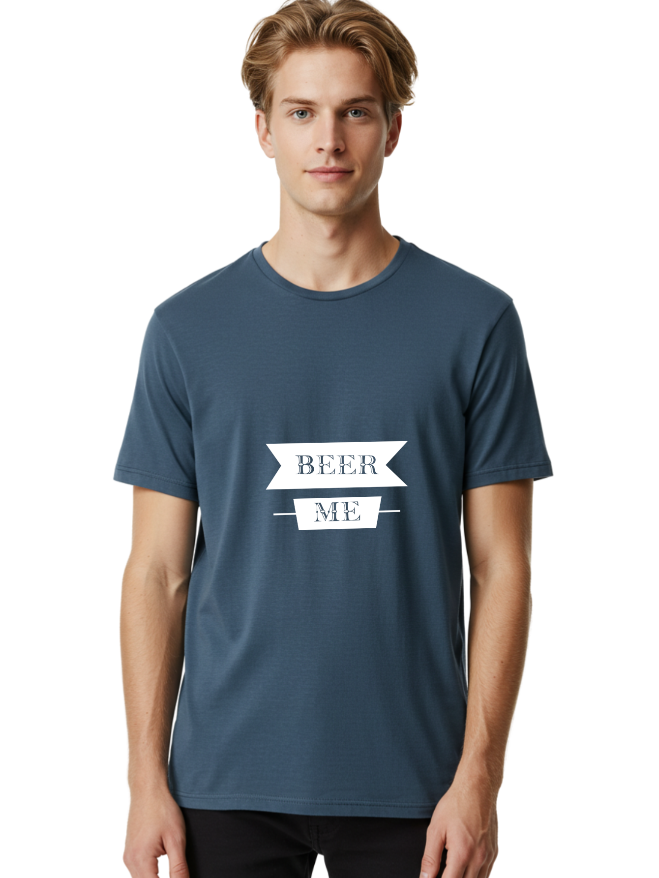 Beer Me Men'S Graphic Tee, 100% Cotton, Comfortable Casual Summer Wear, Machine Washable, Beer Invitation, Beer Request, Beer Lover, Beer Culture, Funny Beer Quote, Beer Me Sign, Humorous Phrase, Beer Enthusiast Aae134