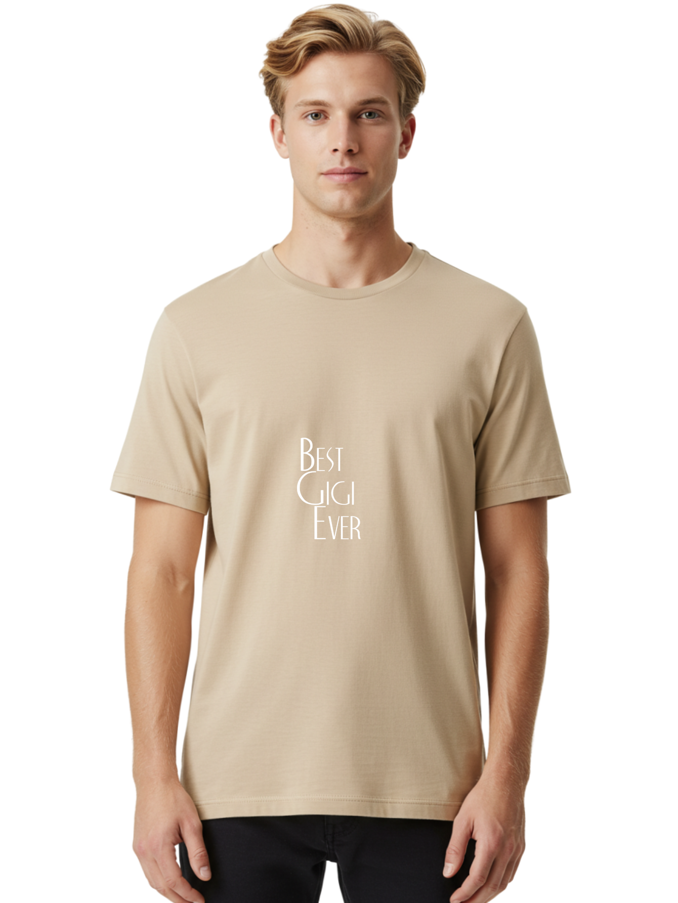 Best Gigi Ever-01 Men'S Graphic Tee, 100% Cotton, Comfortable Casual Summer Wear, Machine Washable, Gig Life, Concert Vibes, Live Music, Best Concert Ever, Event Promotion, Music Festival, Entertainment Aae136