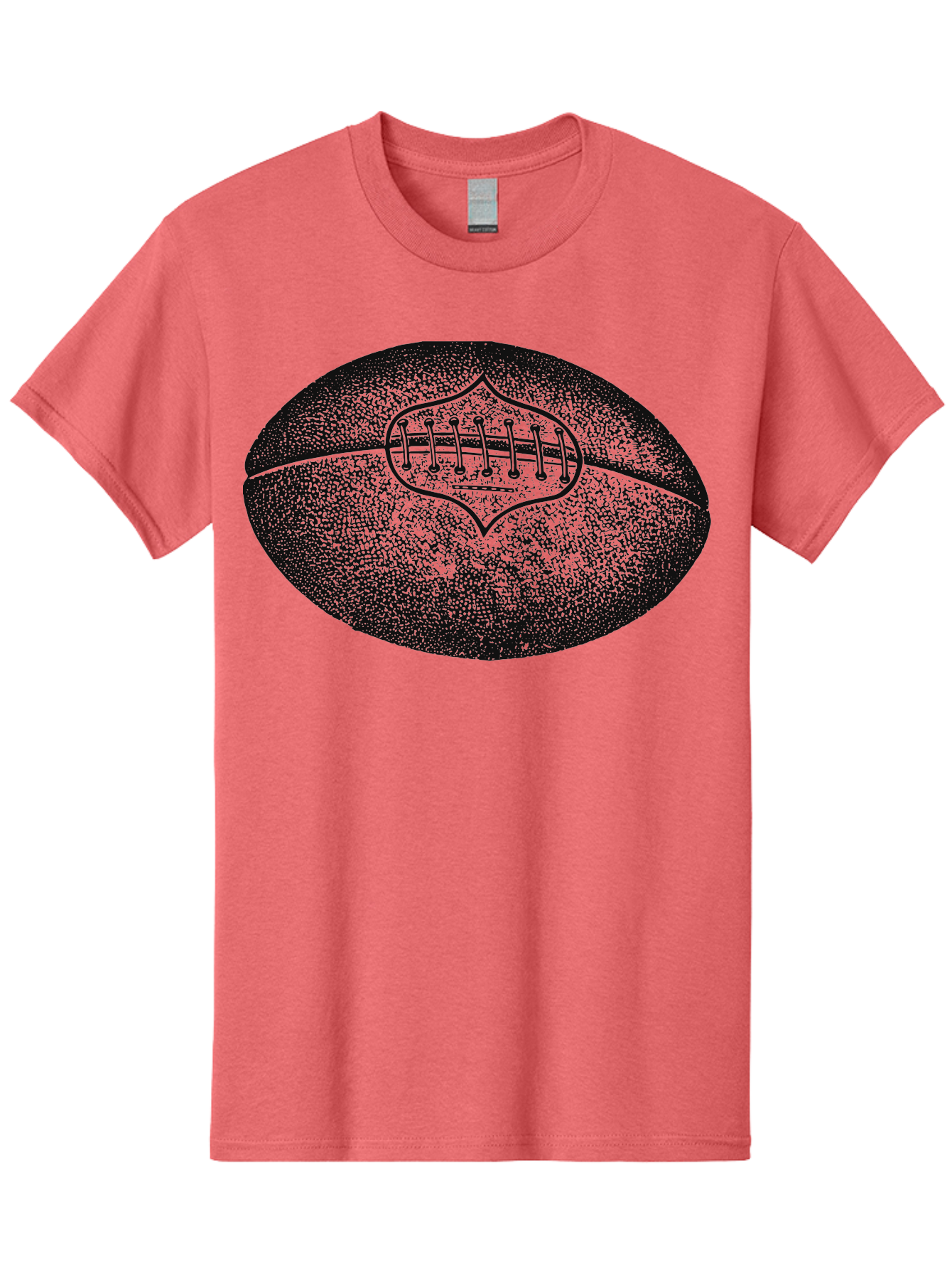 Blitz Ball Men'S Graphic Tee, 100% Cotton, Comfortable Casual Summer Wear, Machine Washable, Stippled American Football, Sports Equipment, Football Texture, Athletic Gear, Team Sports, Competitive Play, Gridiron Football Aae148