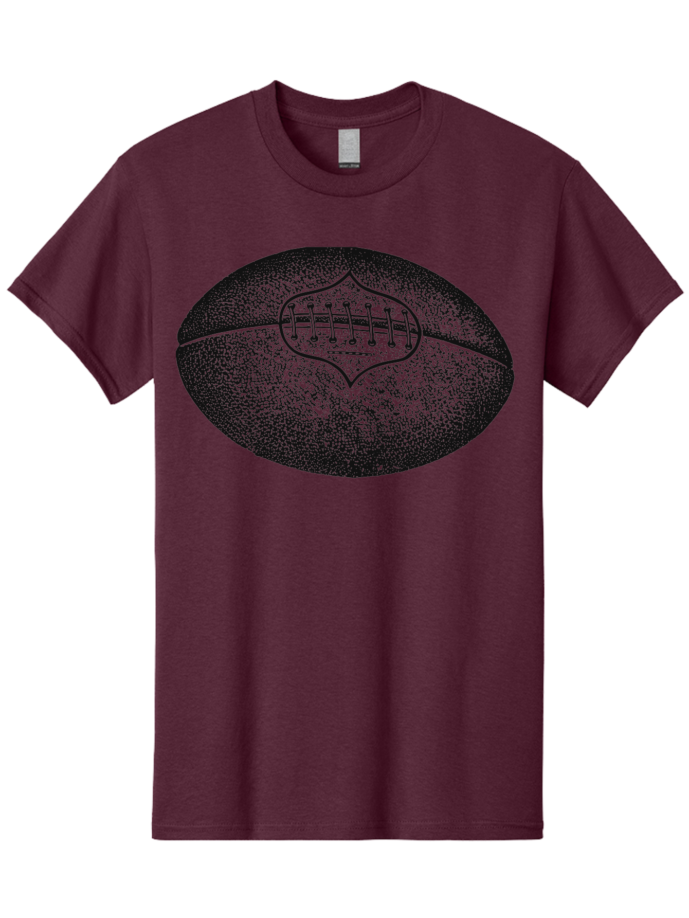 Blitz Ball Men'S Graphic Tee, 100% Cotton, Comfortable Casual Summer Wear, Machine Washable, Stippled American Football, Sports Equipment, Football Texture, Athletic Gear, Team Sports, Competitive Play, Gridiron Football Aae148