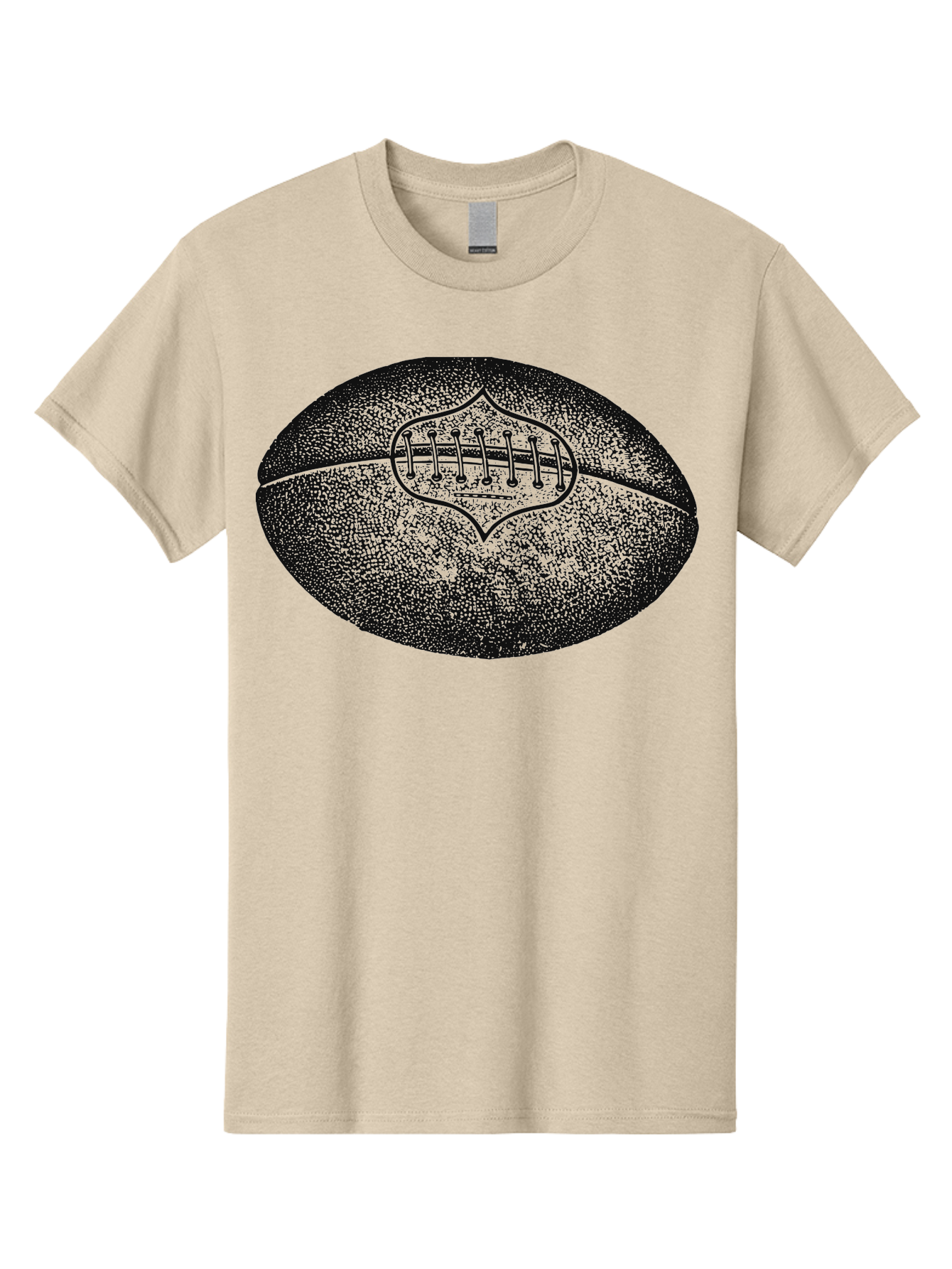Blitz Ball Men'S Graphic Tee, 100% Cotton, Comfortable Casual Summer Wear, Machine Washable, Stippled American Football, Sports Equipment, Football Texture, Athletic Gear, Team Sports, Competitive Play, Gridiron Football Aae148