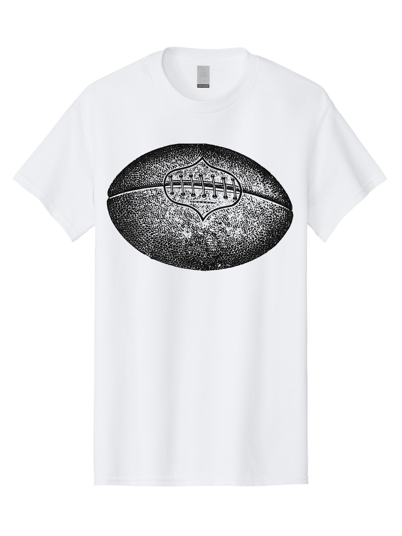 Blitz Ball Men'S Graphic Tee, 100% Cotton, Comfortable Casual Summer Wear, Machine Washable, Stippled American Football, Sports Equipment, Football Texture, Athletic Gear, Team Sports, Competitive Play, Gridiron Football Aae148
