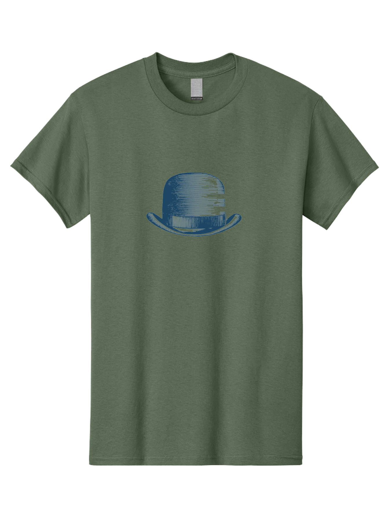 Bowler-Hat Men'S Graphic Tee, 100% Cotton, Comfortable Casual Summer Wear, Machine Washable, Bowler Hat, Classic Fashion, Vintage Style, Gentleman'S Accessory, Luxury Hat, Iconic Design, Retro Charm Aae156