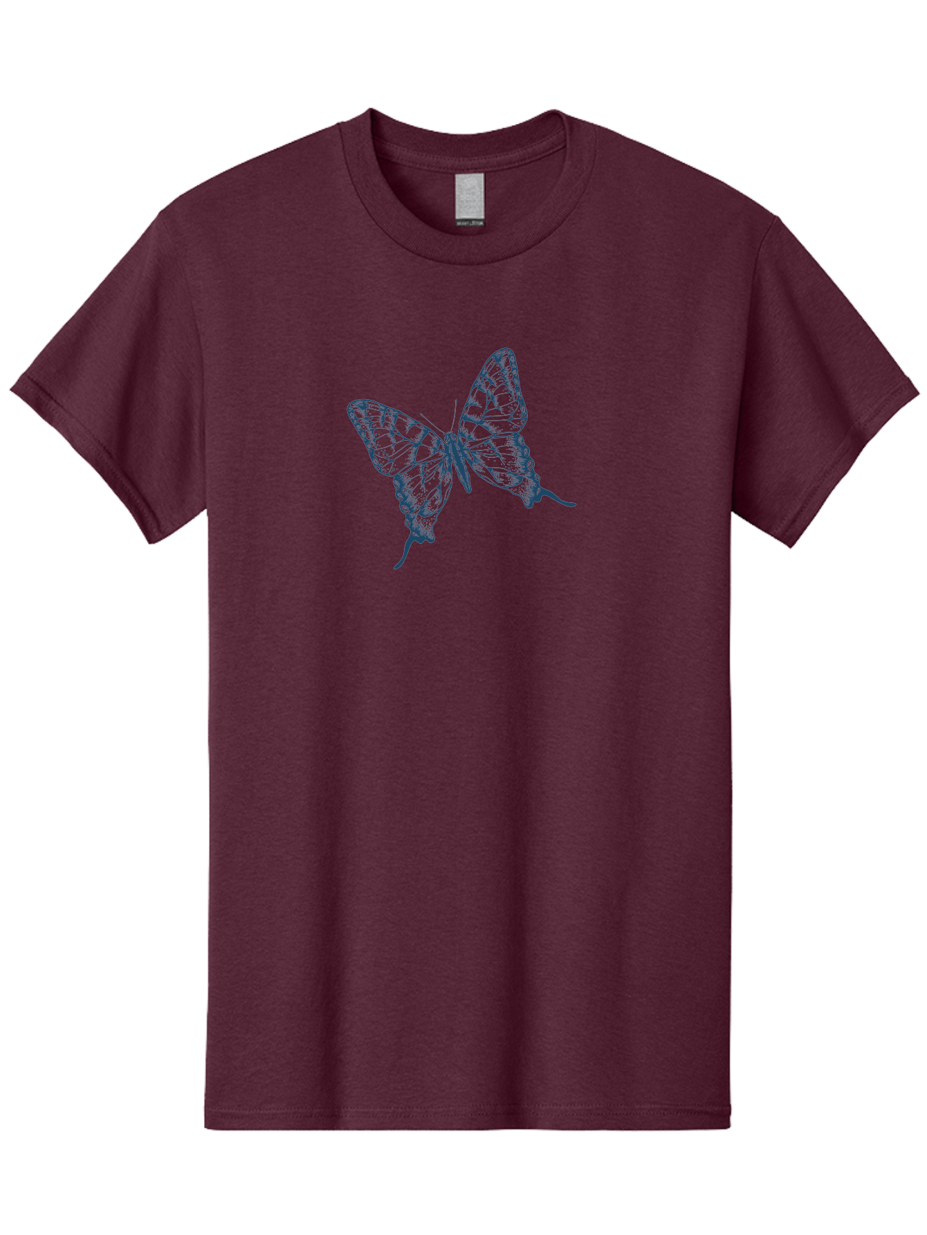 Butterfly 2 Men'S Graphic Tee, 100% Cotton, Comfortable Casual Summer Wear, Machine Washable, Butterfly With Transparent Wings, Intricate Details, Delicate Patterns, Abstract Design, Artistic Expression, Fragile Beauty, Aae165