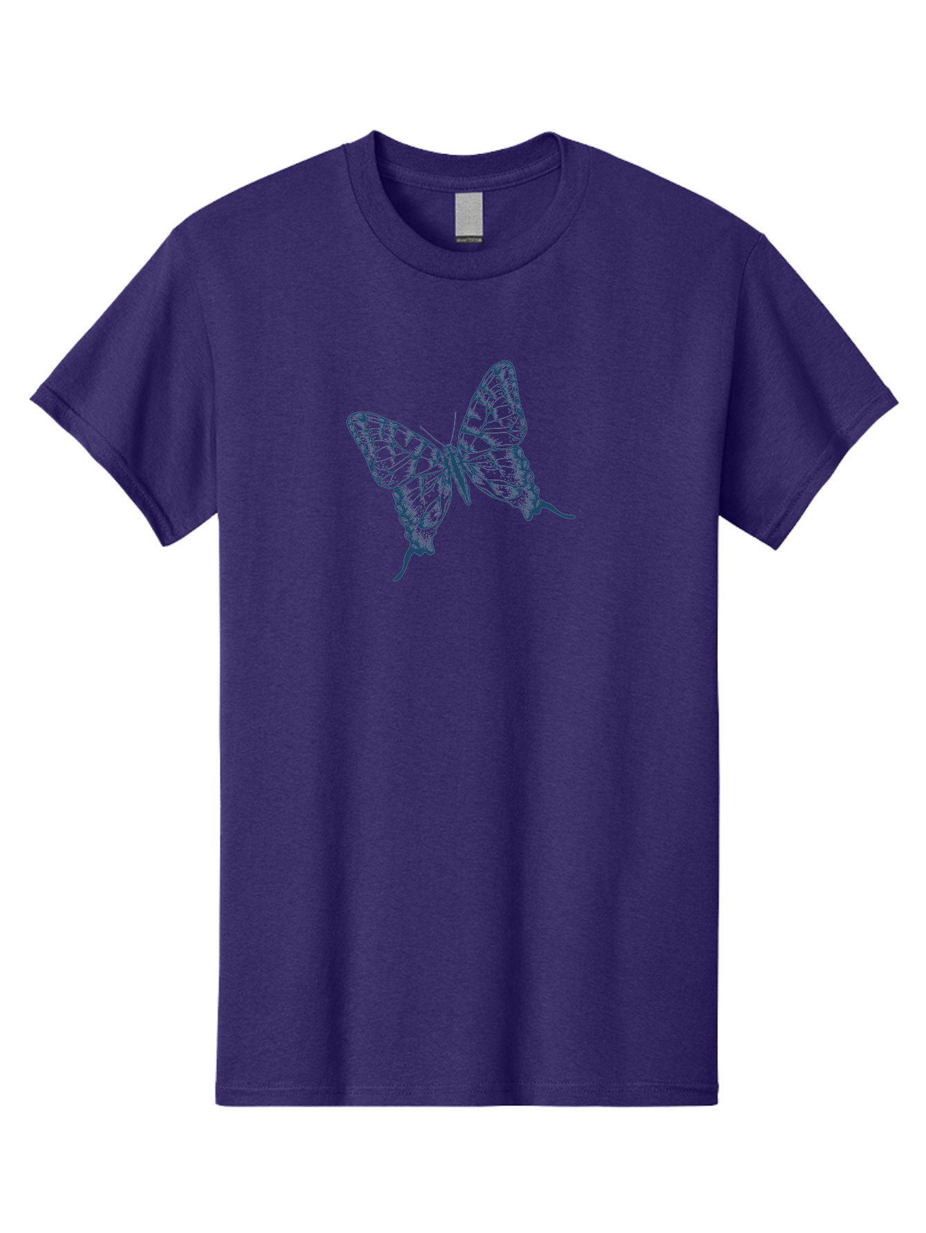 Butterfly 2 Men'S Graphic Tee, 100% Cotton, Comfortable Casual Summer Wear, Machine Washable, Butterfly With Transparent Wings, Intricate Details, Delicate Patterns, Abstract Design, Artistic Expression, Fragile Beauty, Aae165