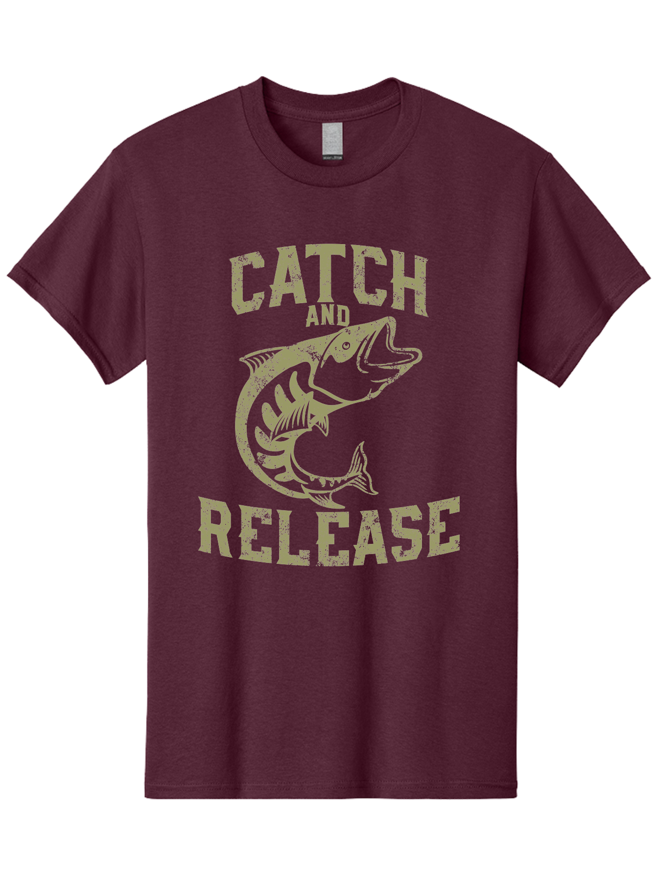 Catch And Release -Men Men'S Graphic Tee, 100% Cotton, Comfortable Casual Summer Wear, Machine Washable, Fishing, Outdoor Activity, Conservation Effort, Recreational Fishing, Catch And Release, Fish Illustration, Nature Preservation Aae169